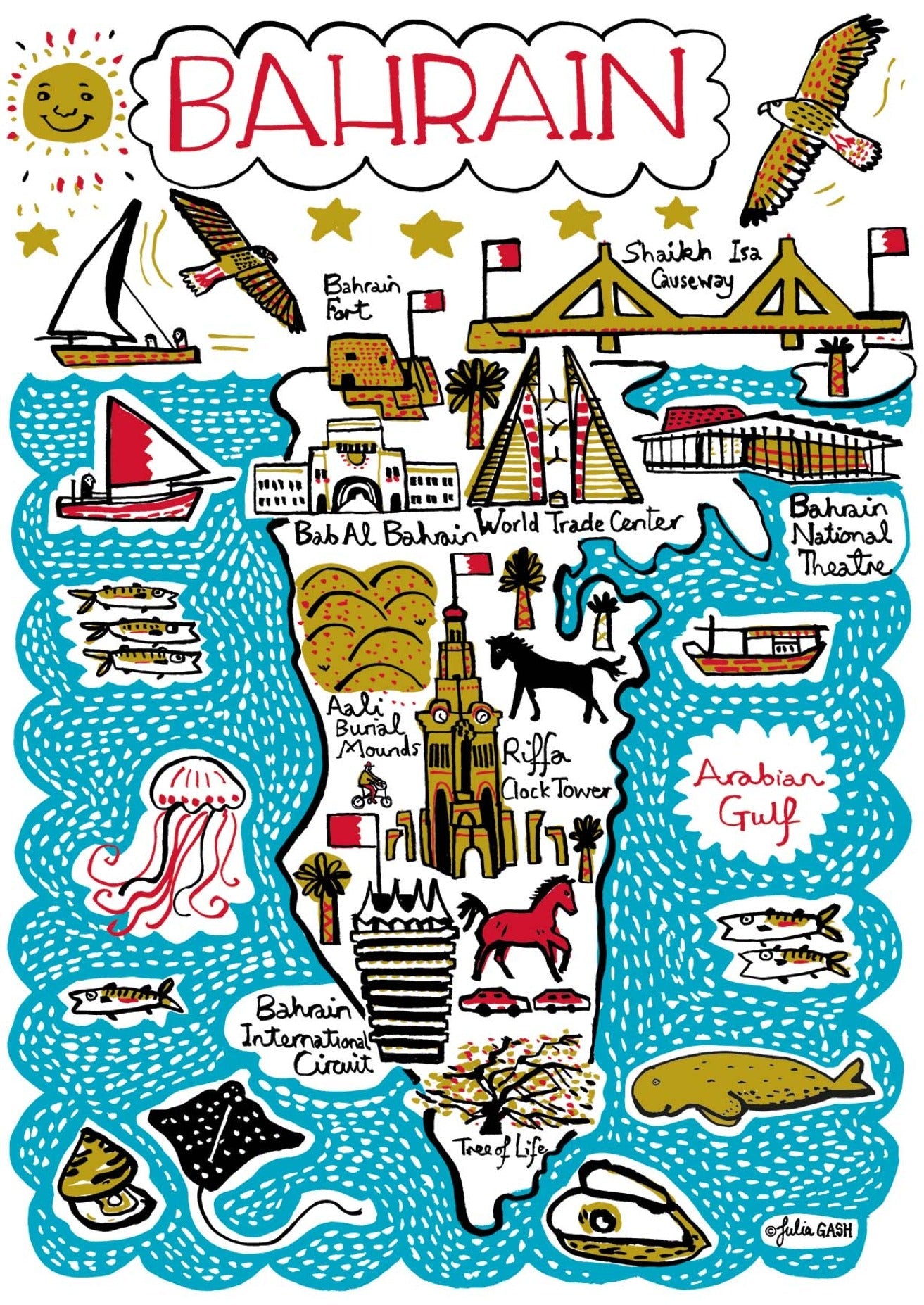 Bahrain Tote Bag - Julia Gash
