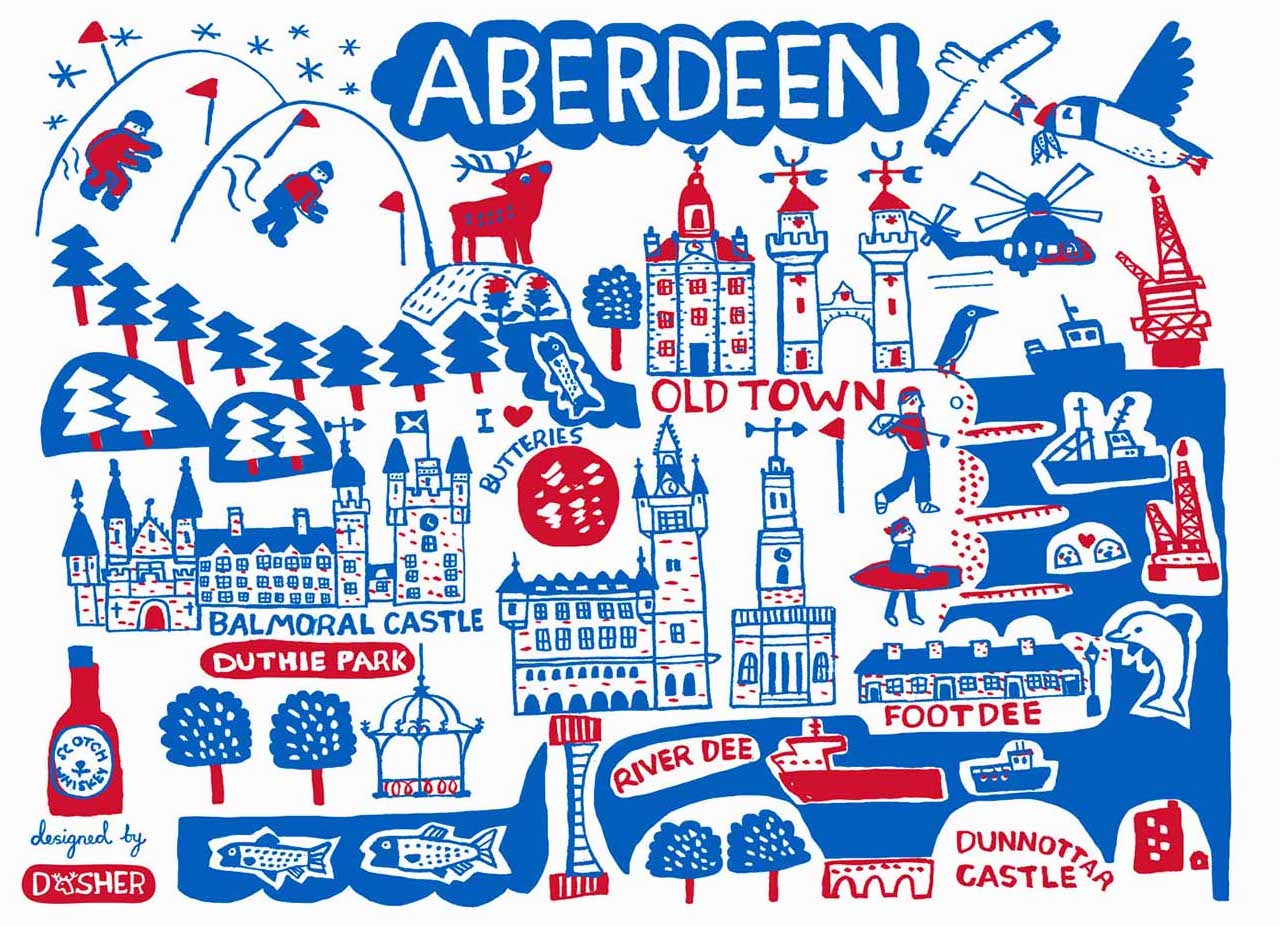 Aberdeen by Dasher Art Print