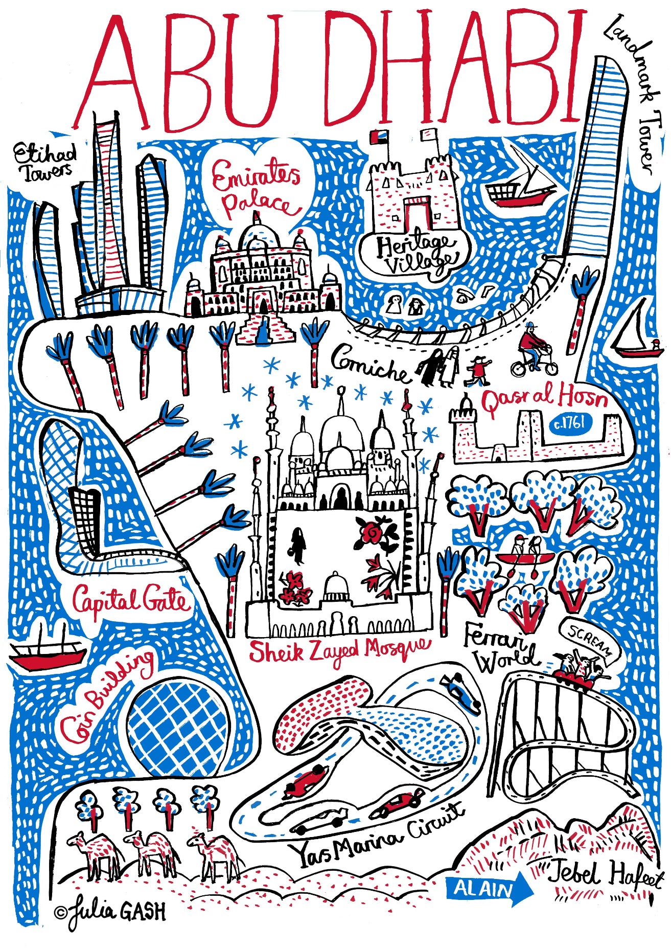 Abu Dhabi Art Print - Julia Gash