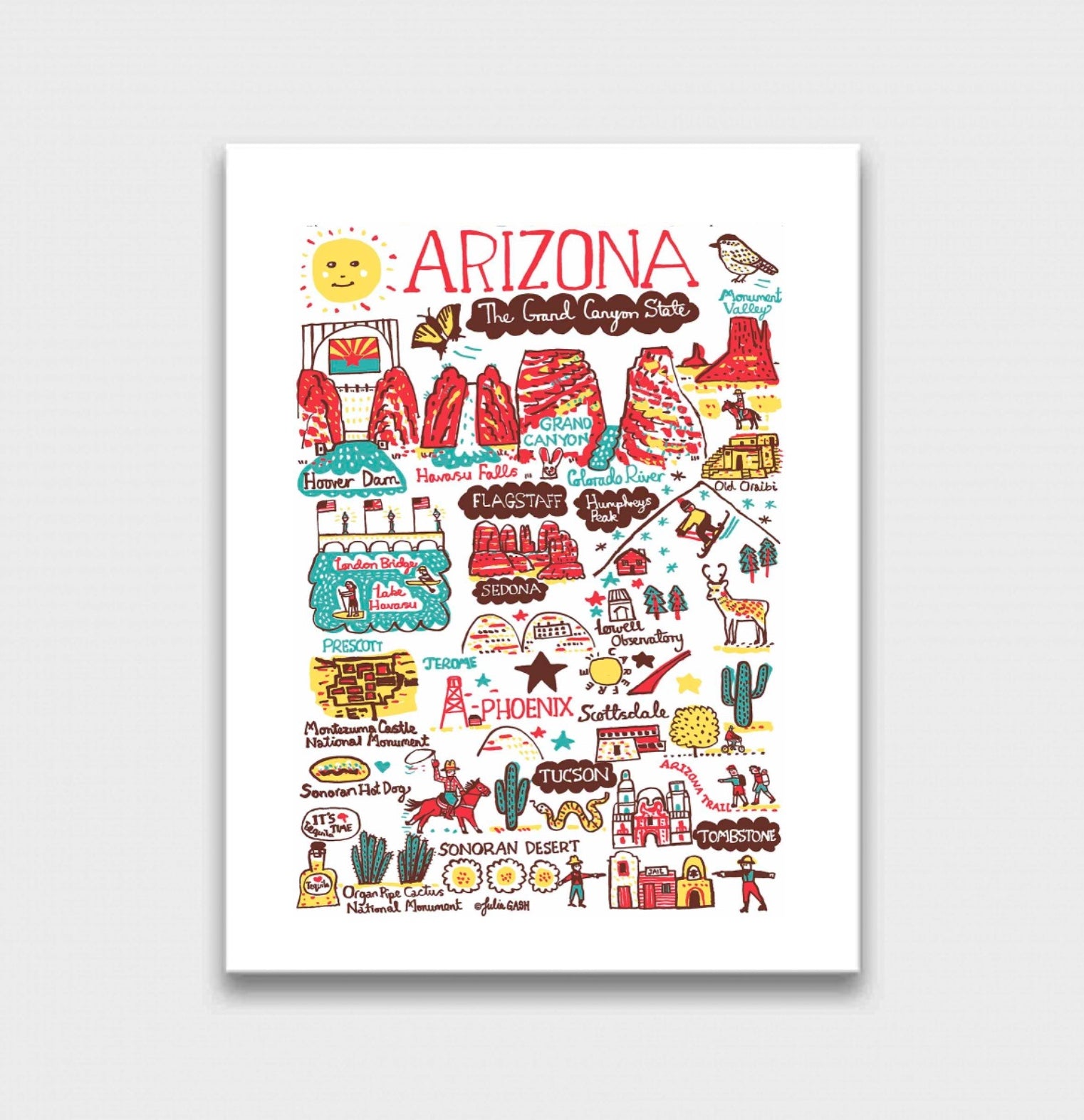 Arizona Art Print - Julia Gash