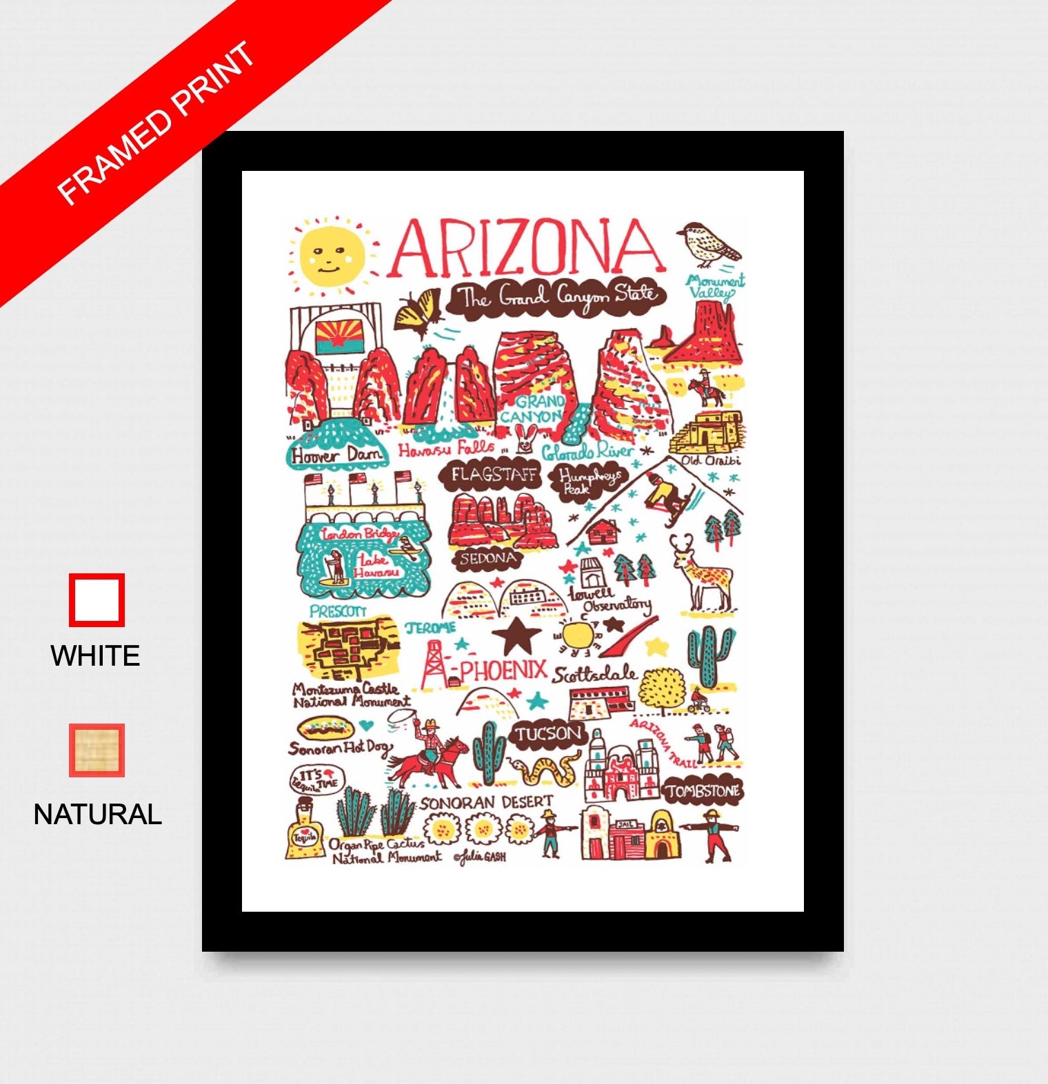 Arizona Art Print - Julia Gash