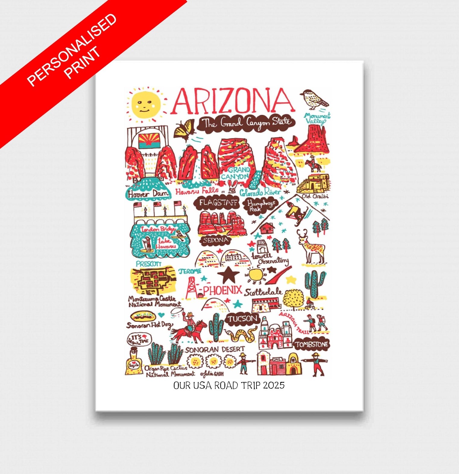 Arizona Art Print - Julia Gash