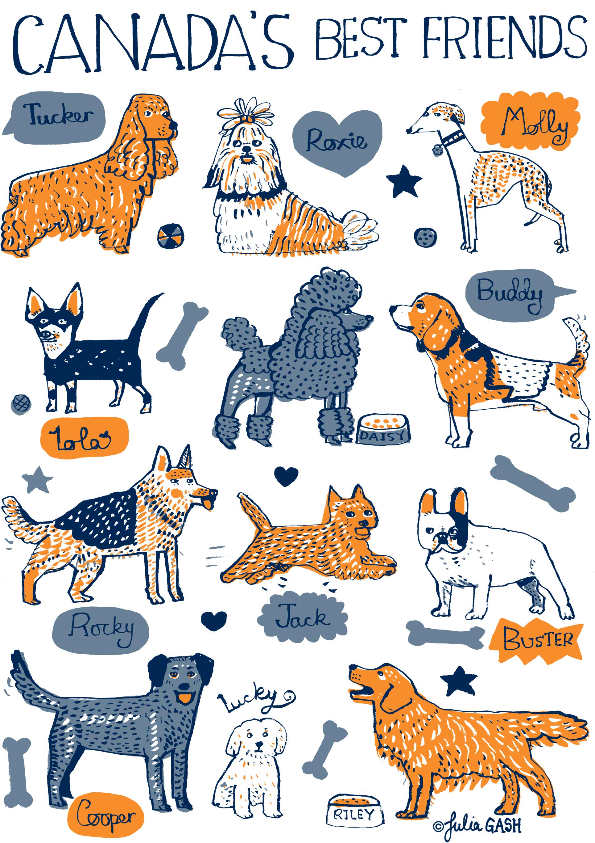 Canada’s Best Friends Art Print