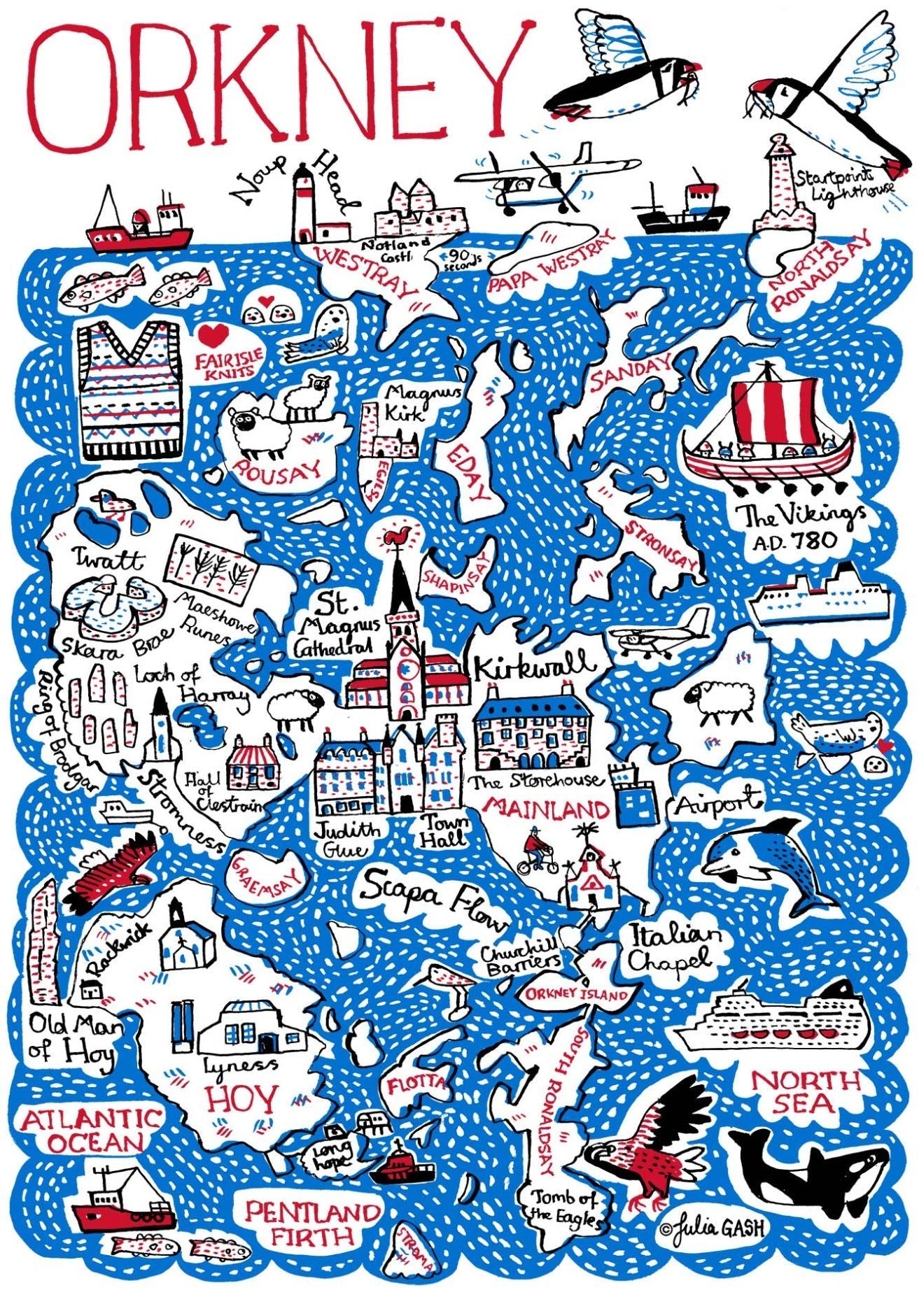 Orkney Postcode - Julia Gash