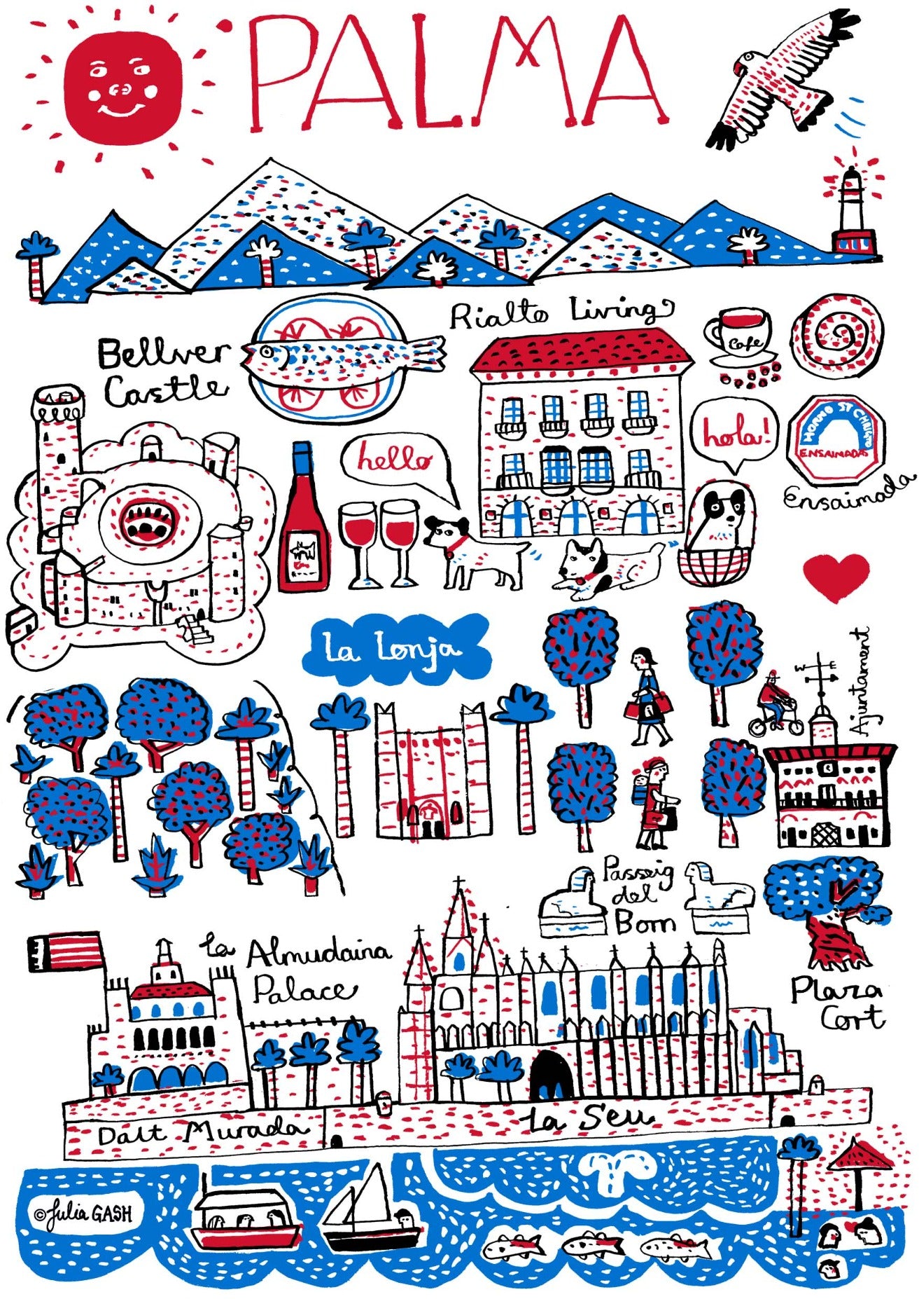 Palma Art Print by Julia Gash