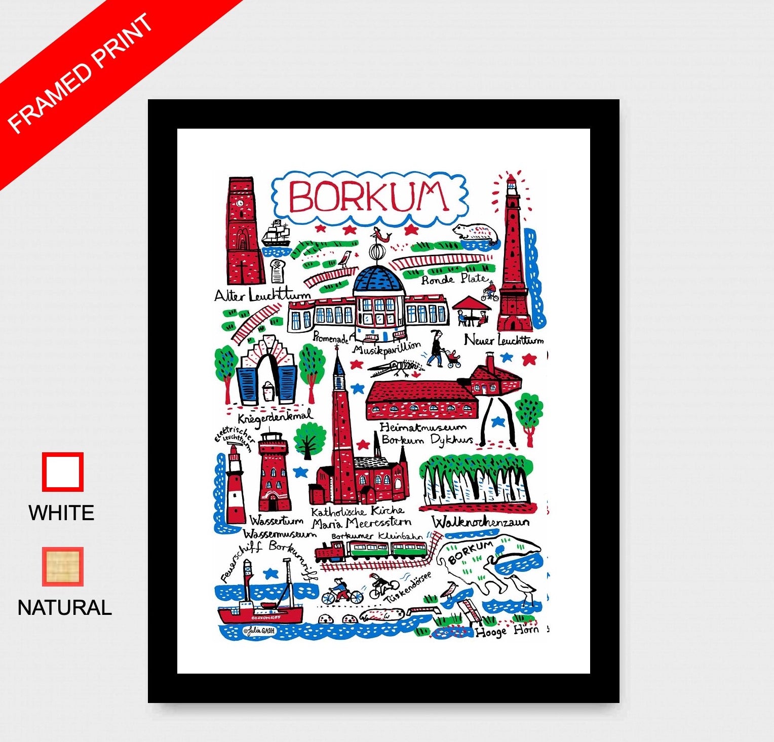 Borkum Art Print by Julia Gash