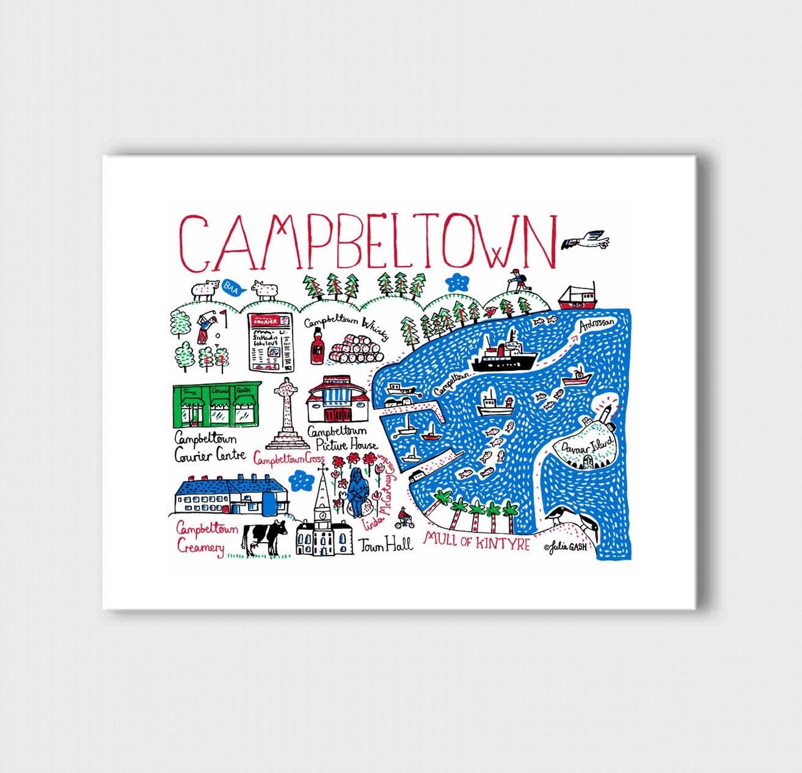 Campbeltown Art Print by Julia Gash