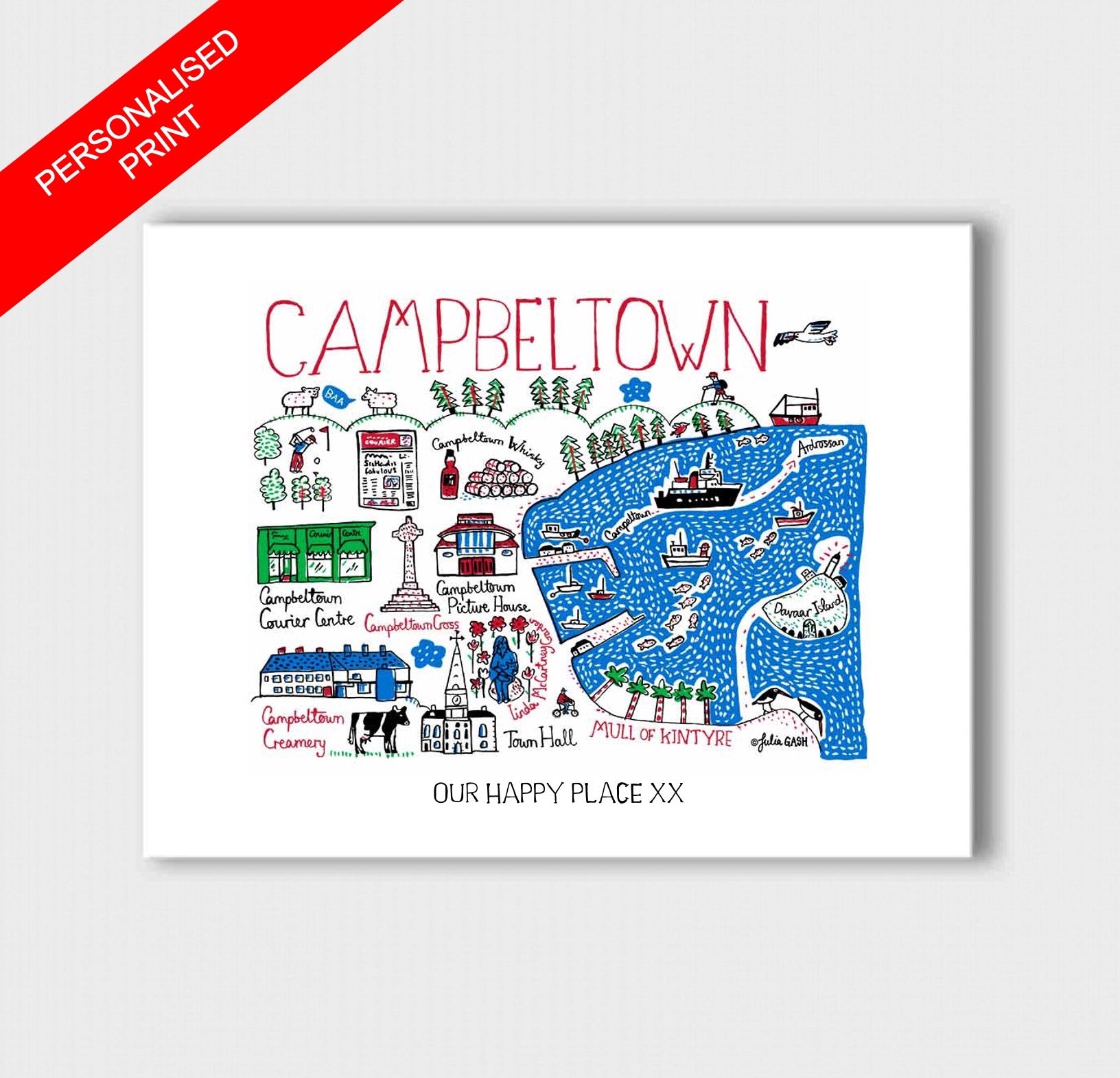Campbeltown Art Print by Julia Gash