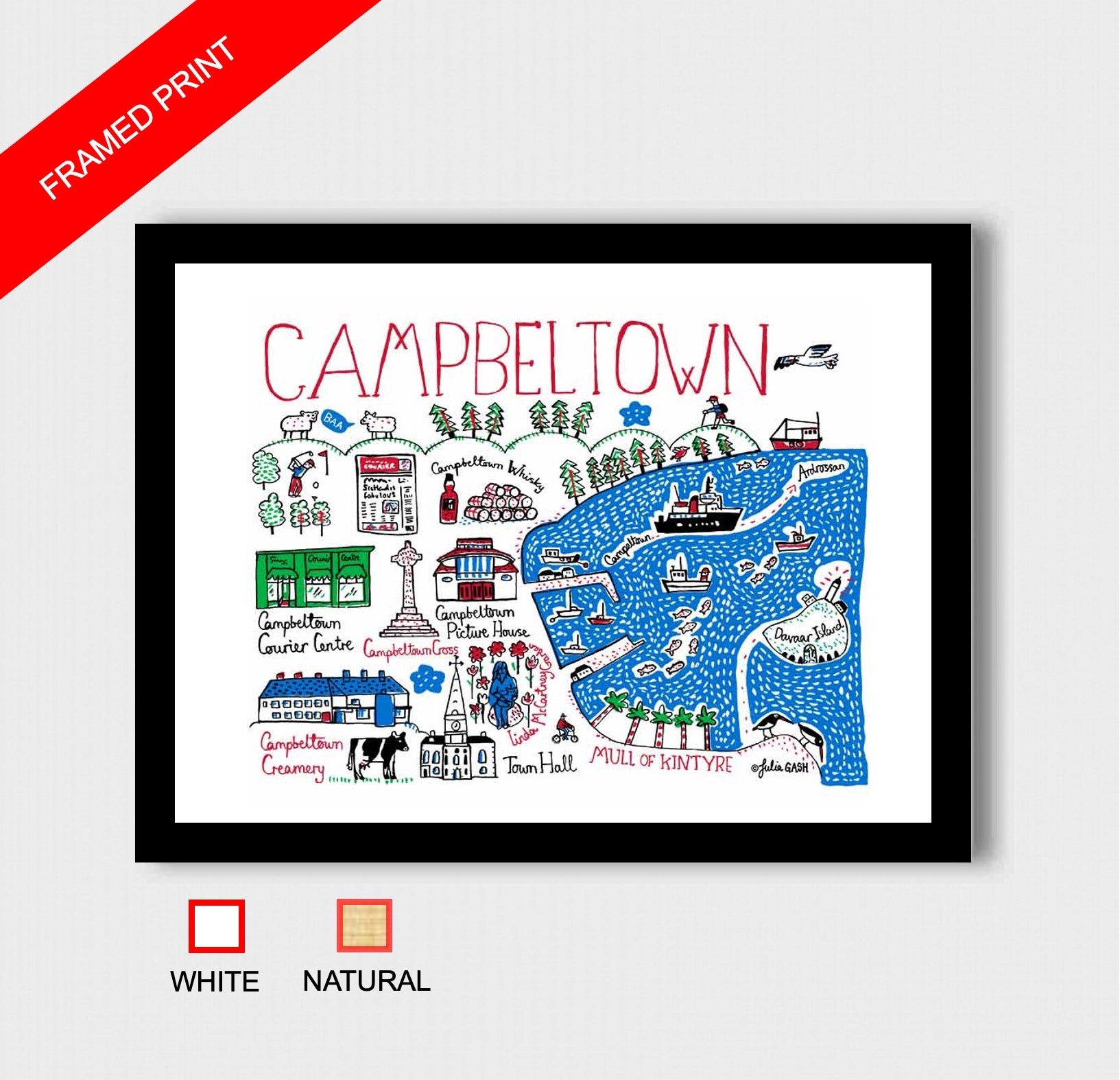 Campbeltown Art Print by Julia Gash