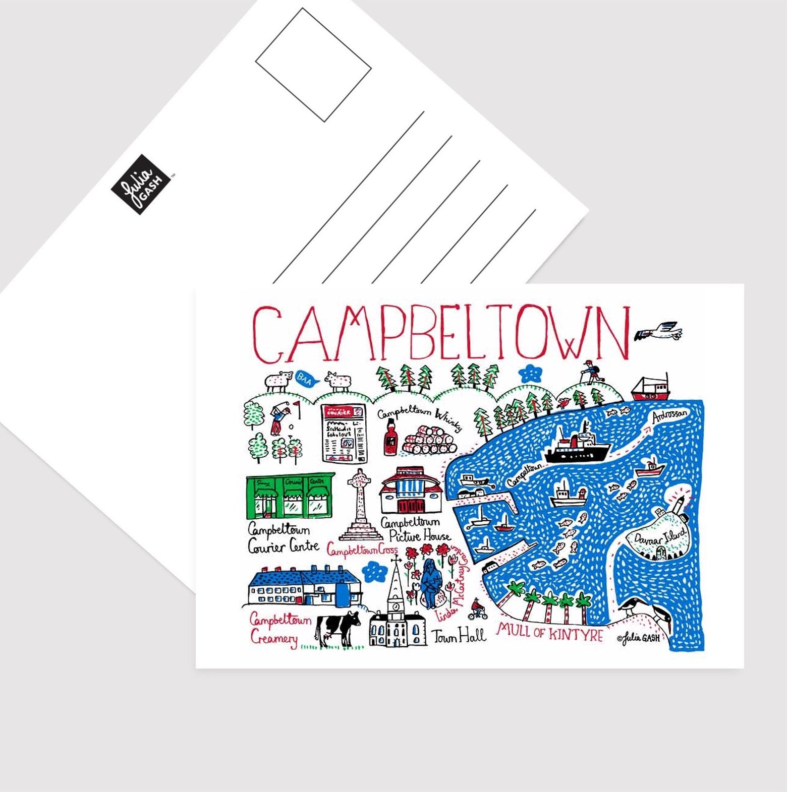 Campbeltown Postcard by Julia Gash