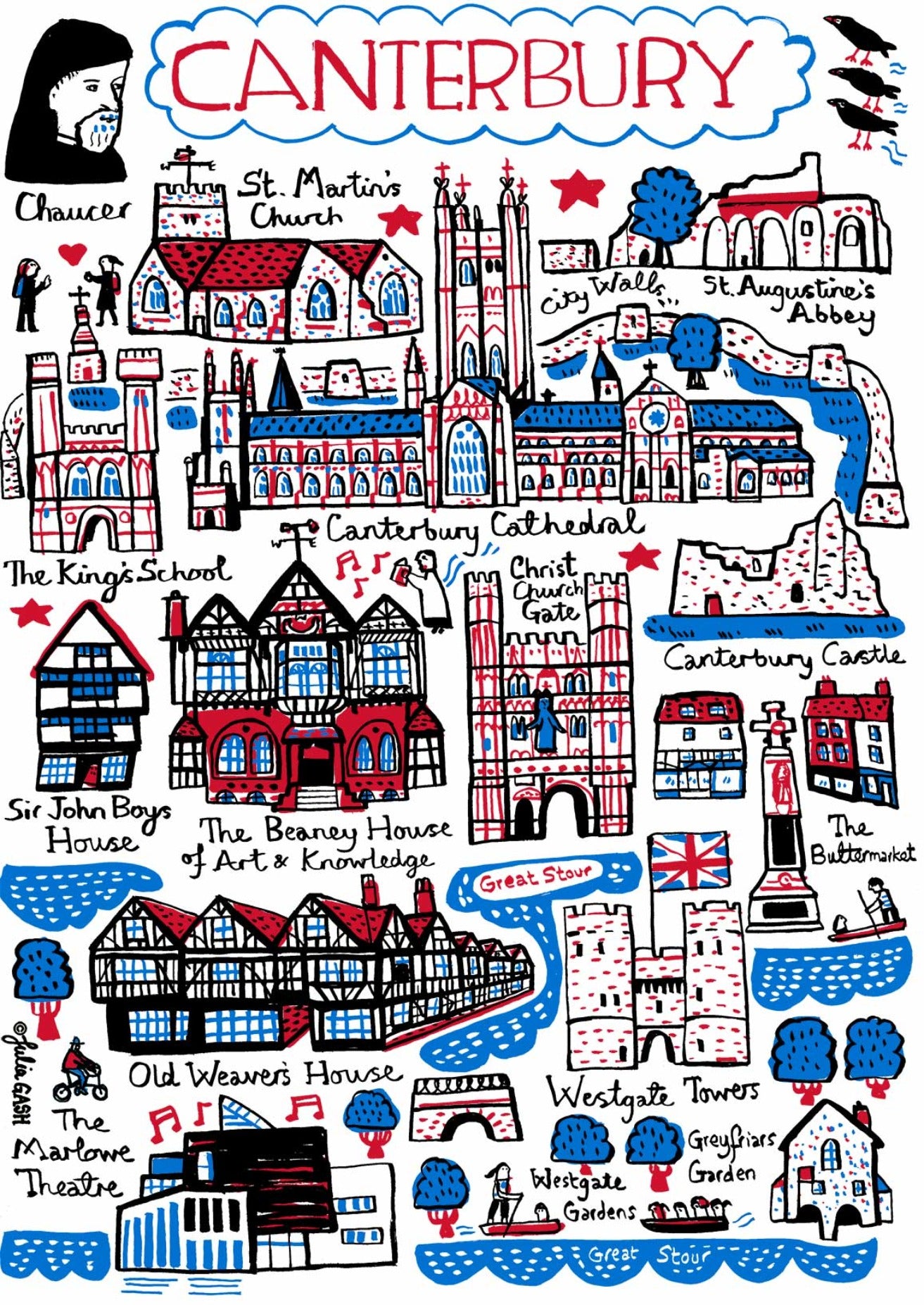 Canterbury Art Print - Julia Gash