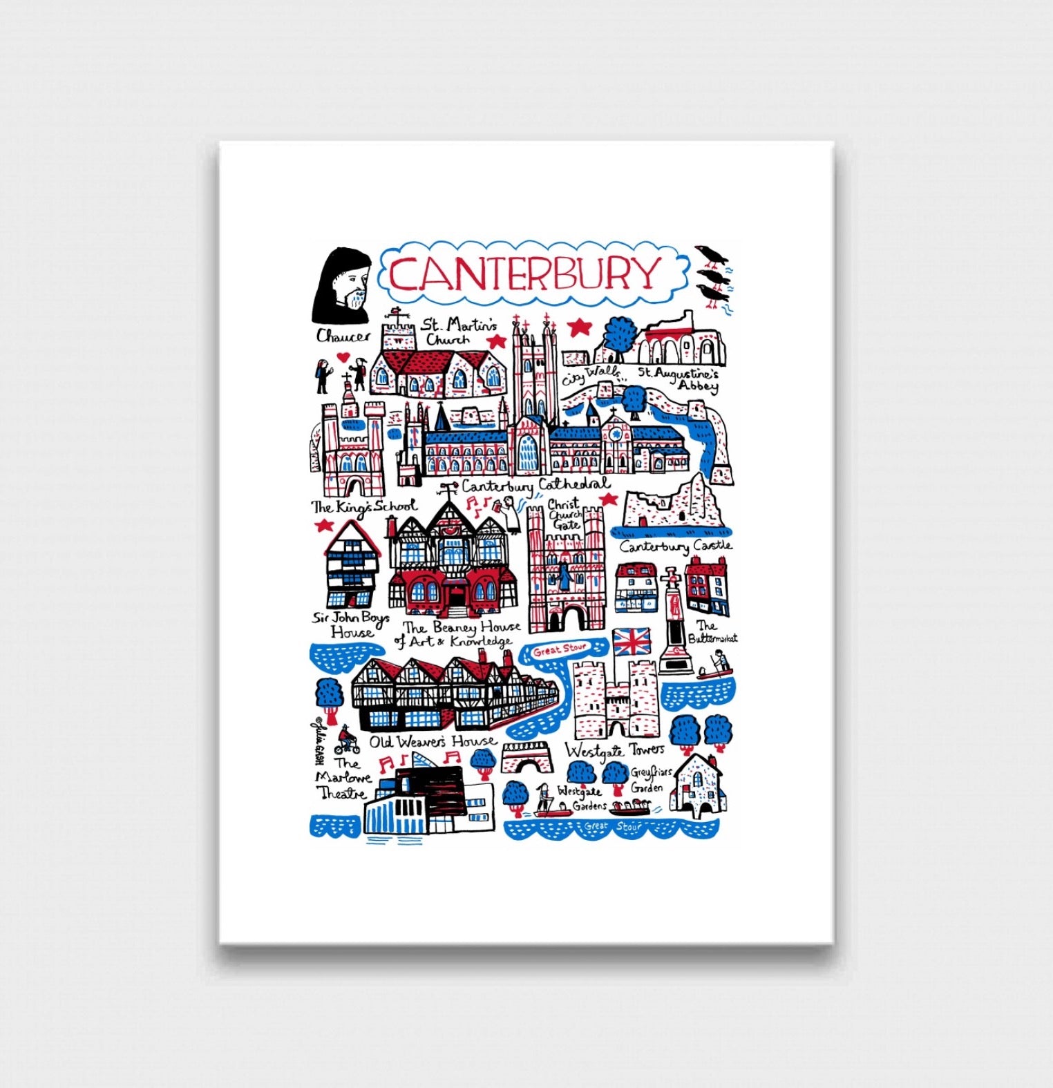 Canterbury Art Print - Julia Gash
