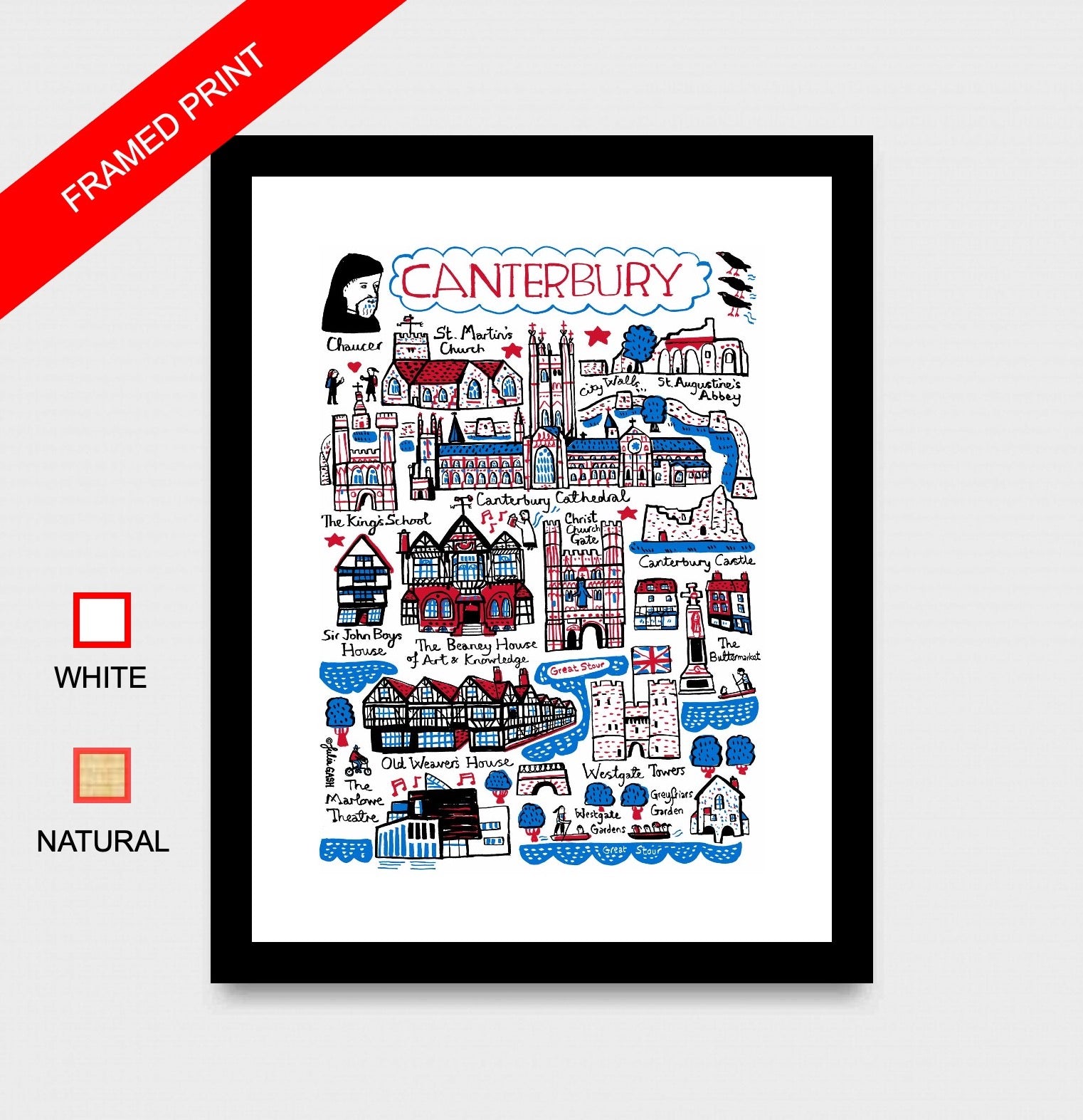 Canterbury Art Print - Julia Gash