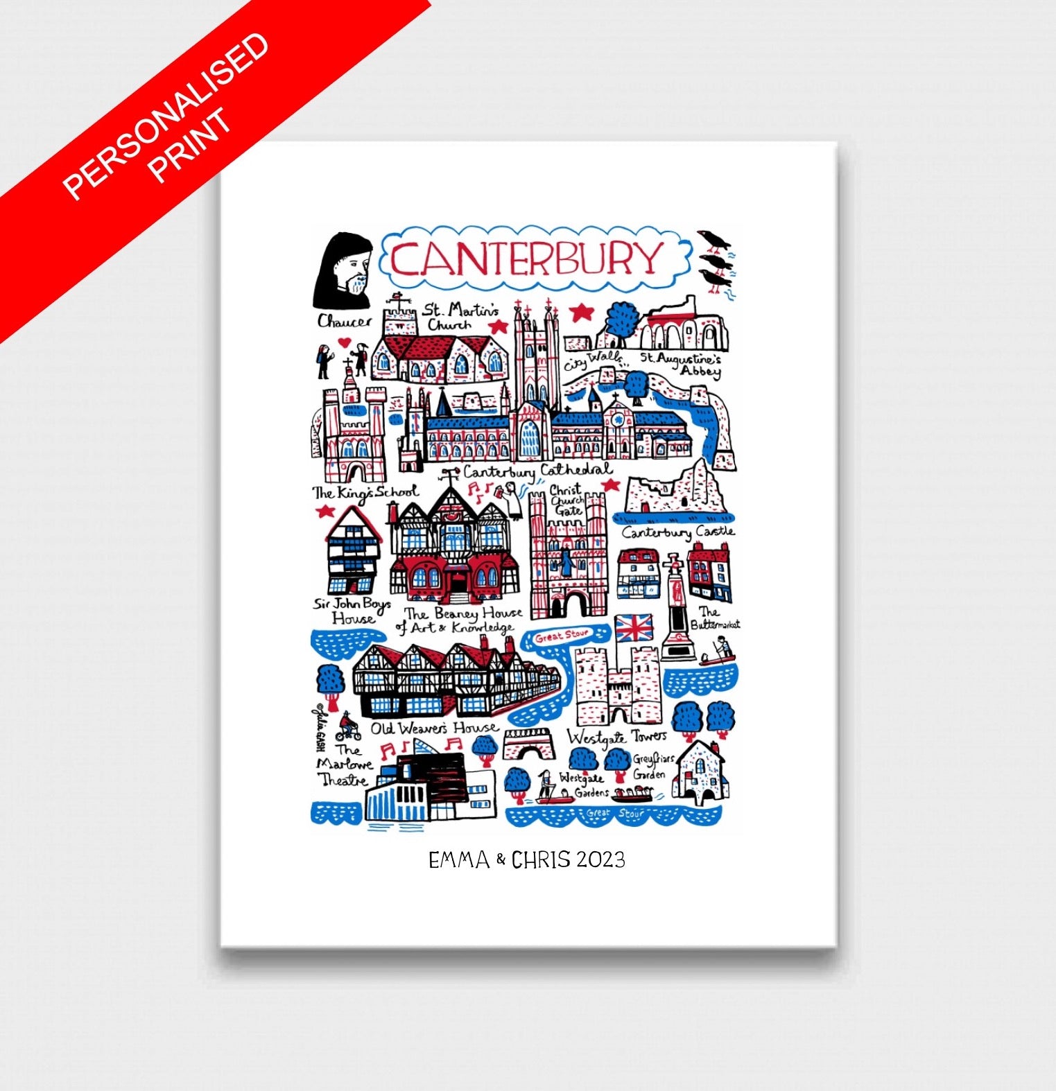 Canterbury Art Print - Julia Gash