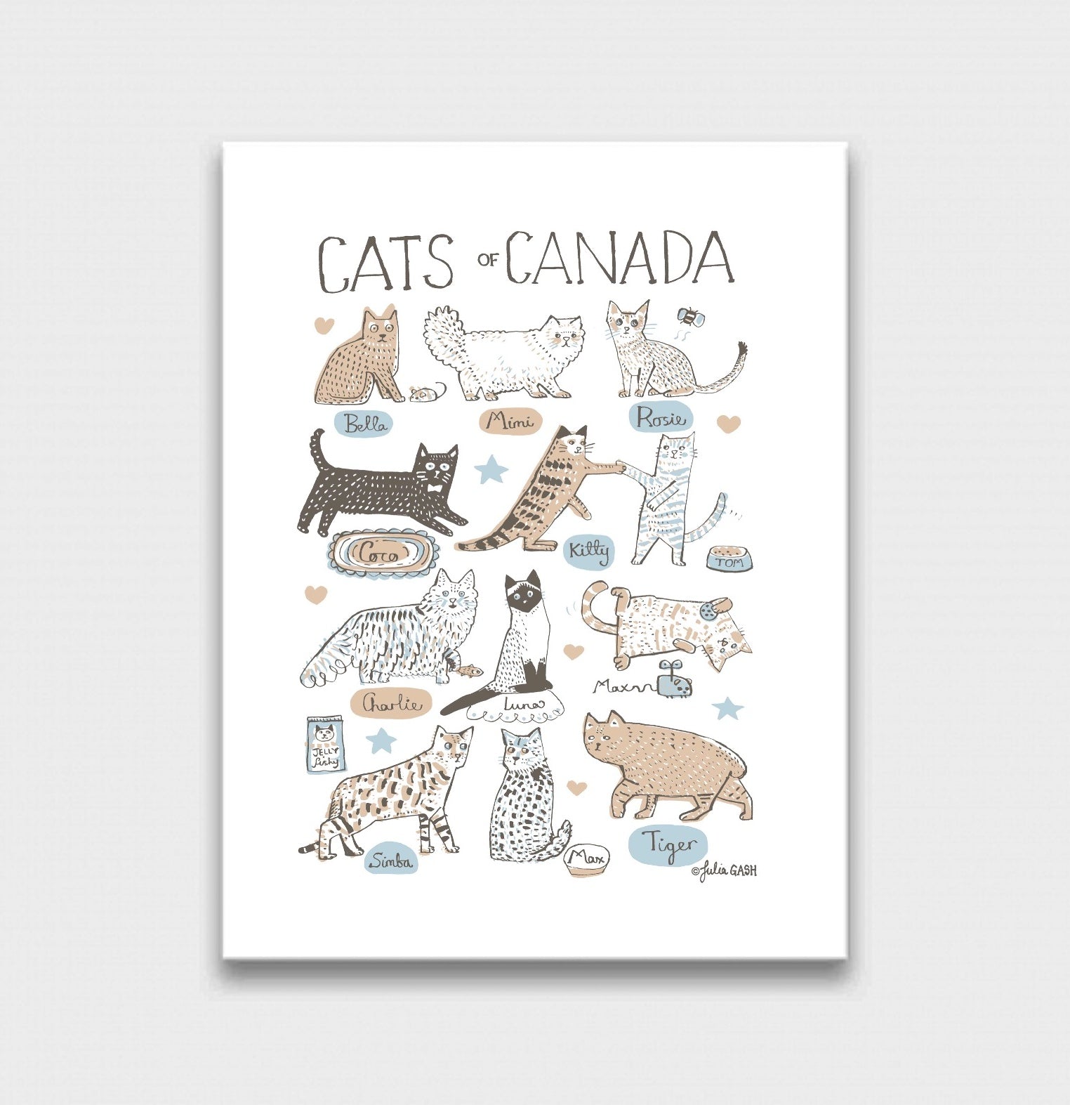 Cats of Canada Art Print