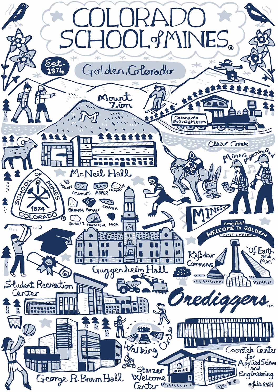 Colorado School of Mines Design by Julia Gash
