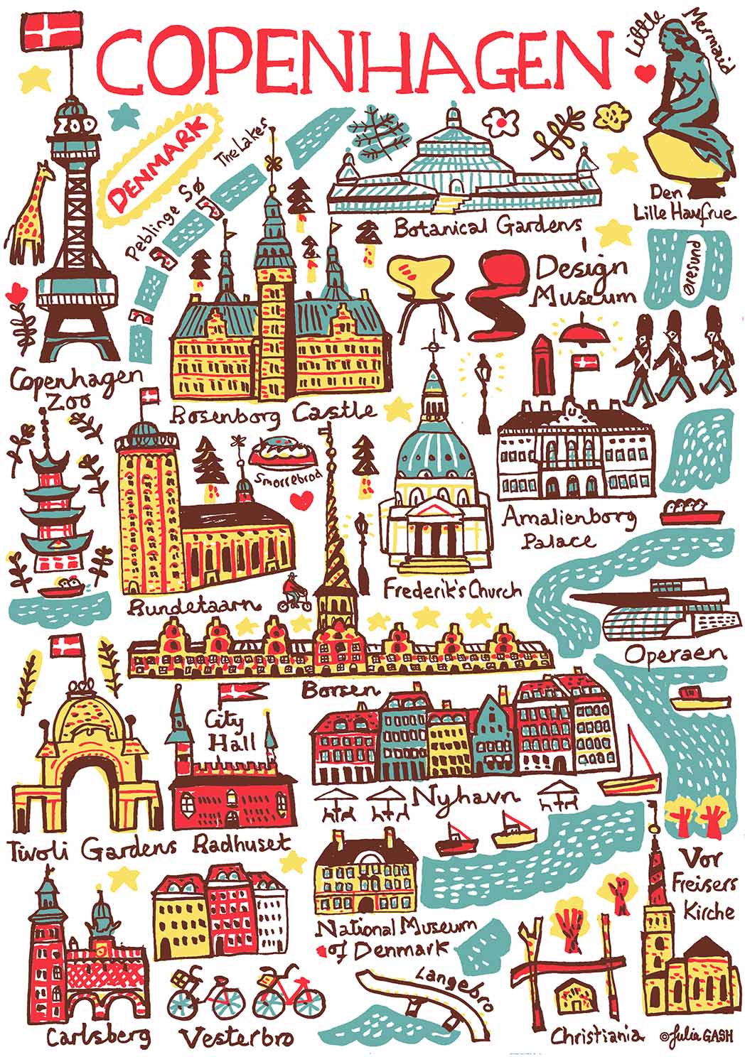 Copenhagen Tote Bag by Julia Gash