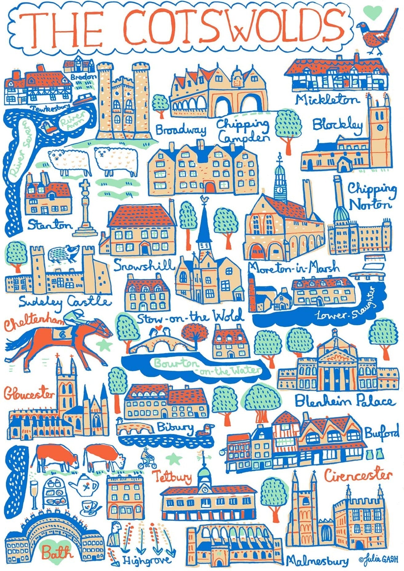 Cotswolds Tote Bag - Julia Gash