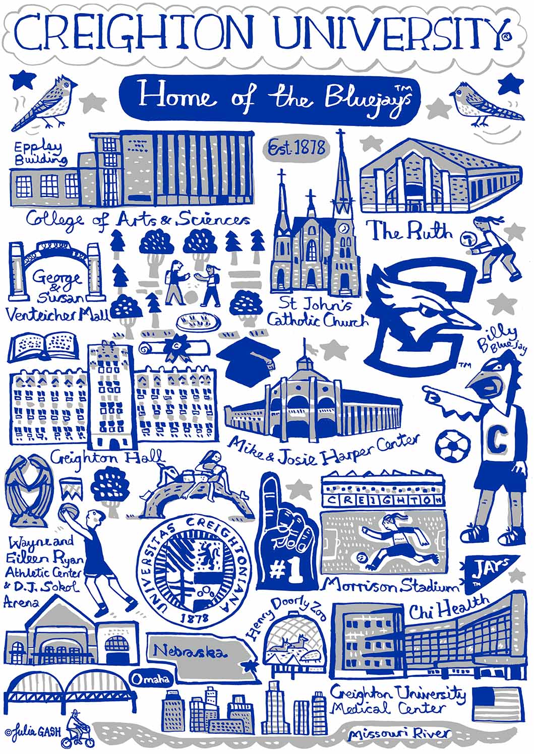 Creighton University Design by Julia Gash