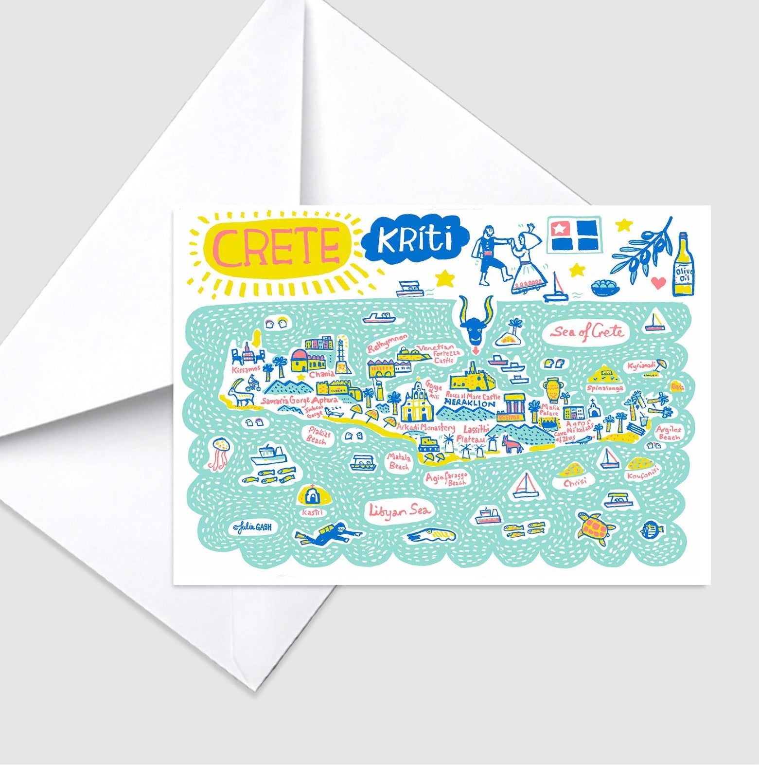 Crete Greeting Card