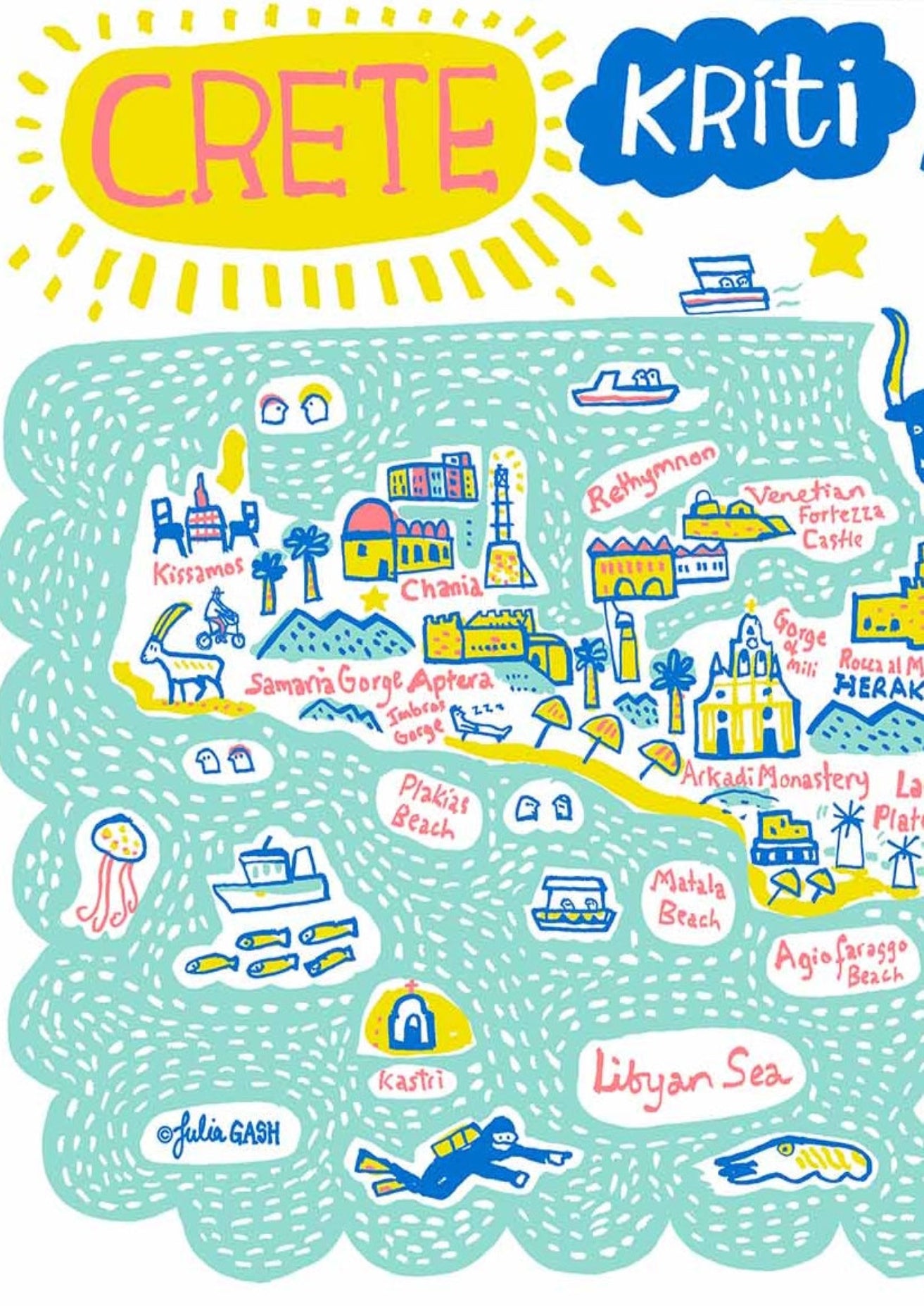 Crete Greeting Card