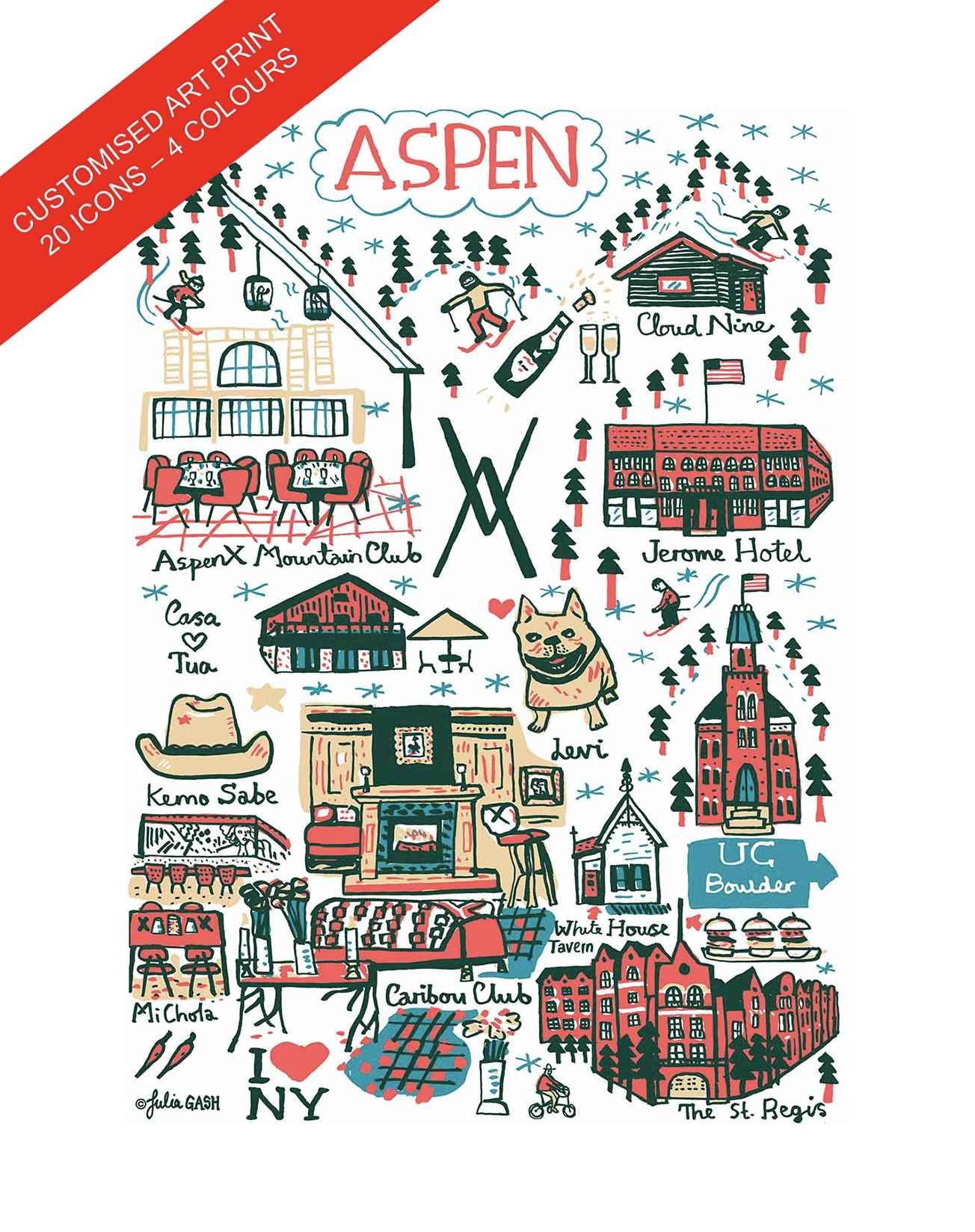 Commission Your Own 4 Colour Design by Julia Gash - Julia Gash