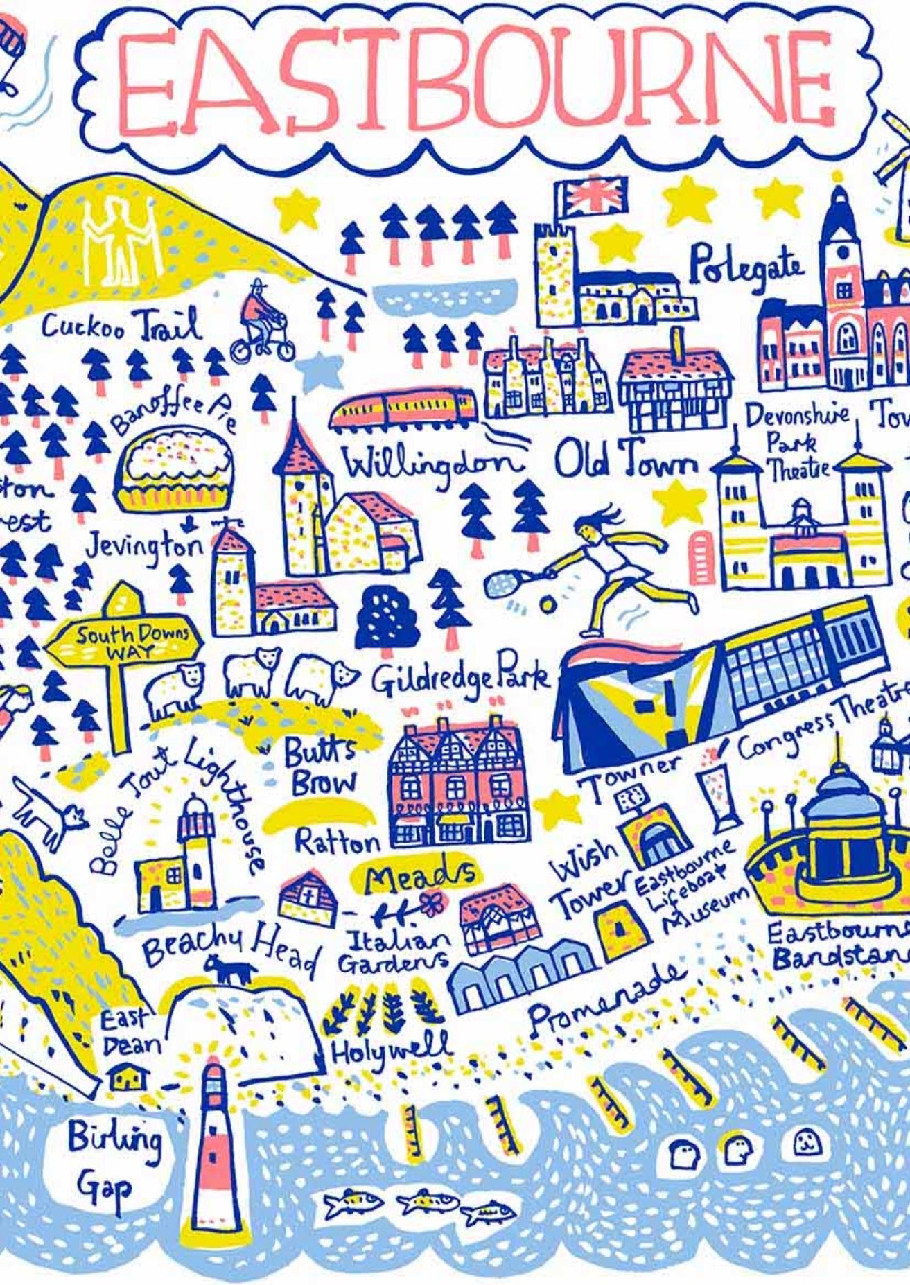 Eastbourne Art Print by Julia Gash