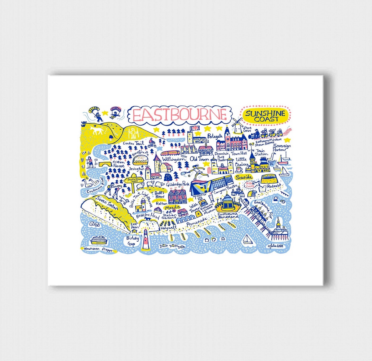 Eastbourne Art Print by Julia Gash