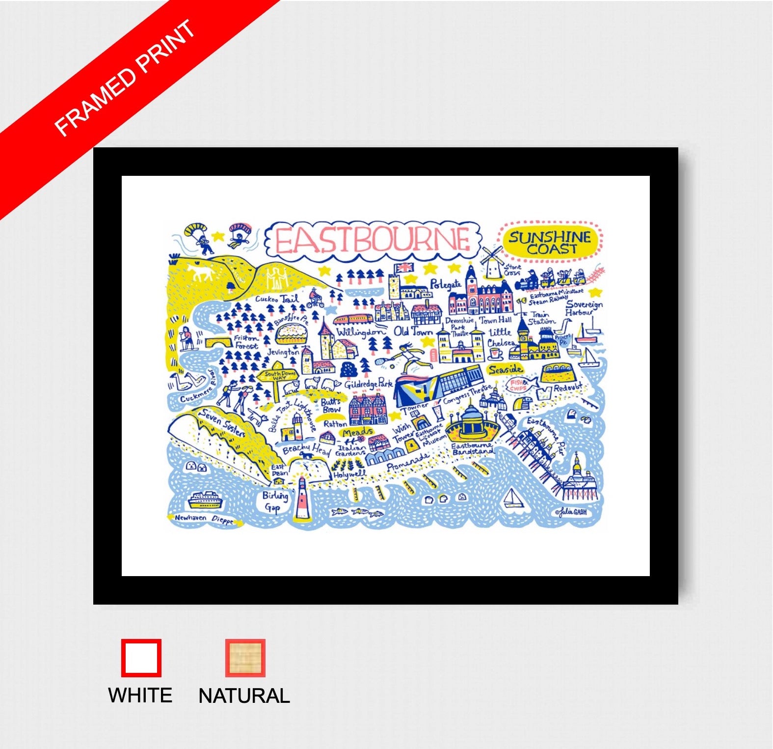Eastbourne Art Print by Julia Gash