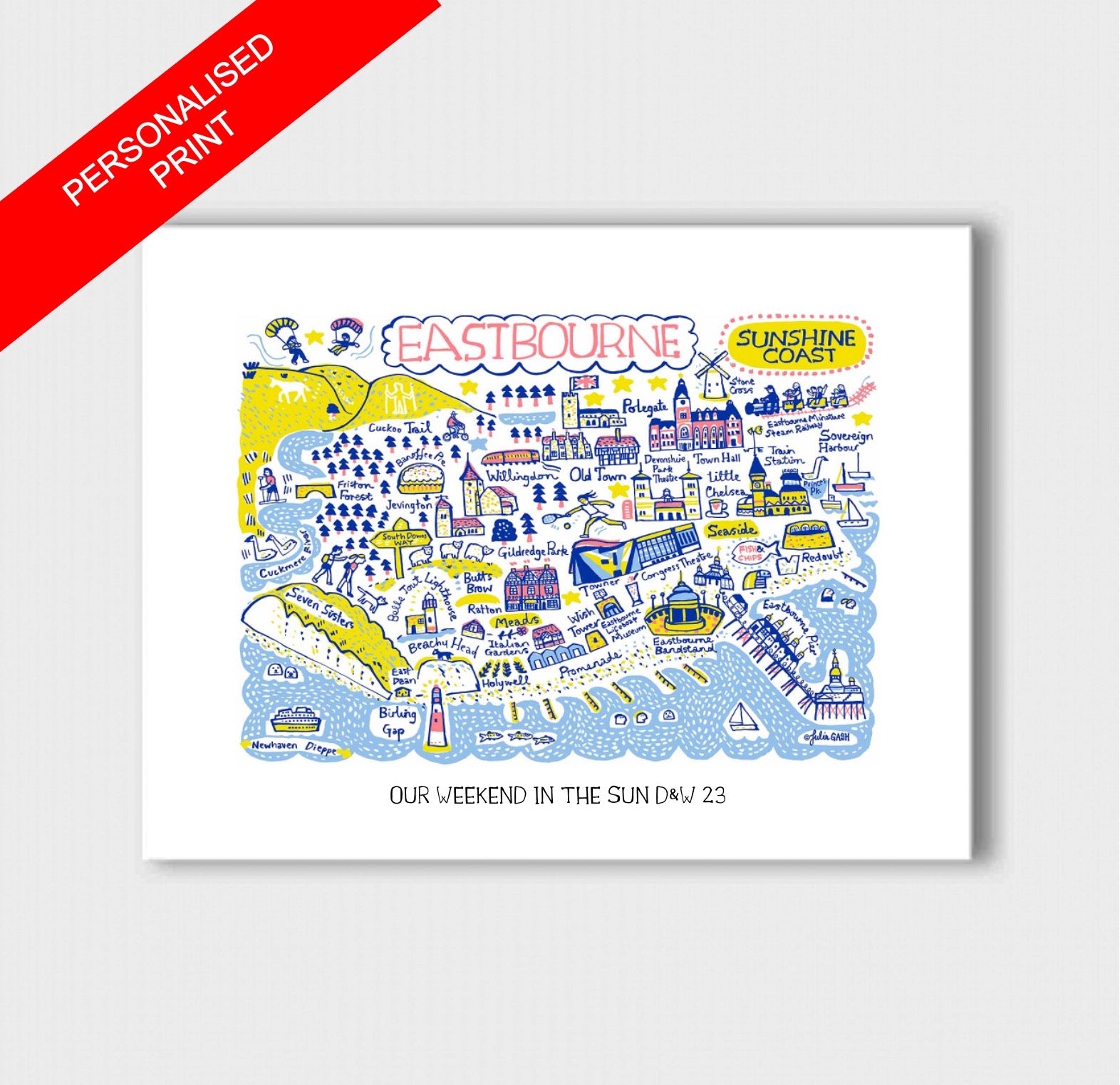 Eastbourne Art Print by Julia Gash