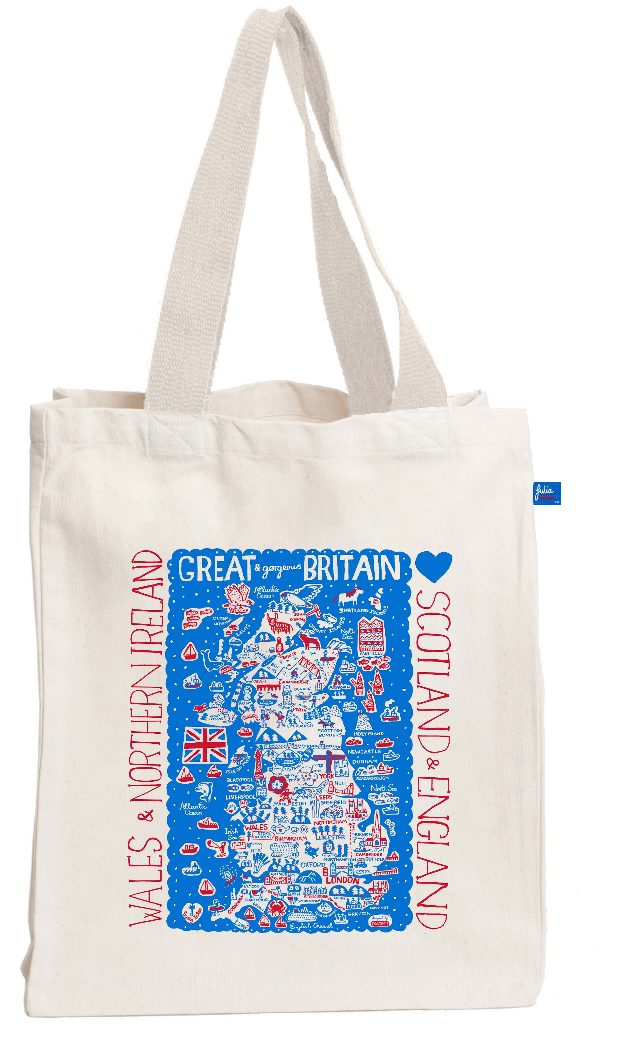 Great Britain by Dasher Tote Bag