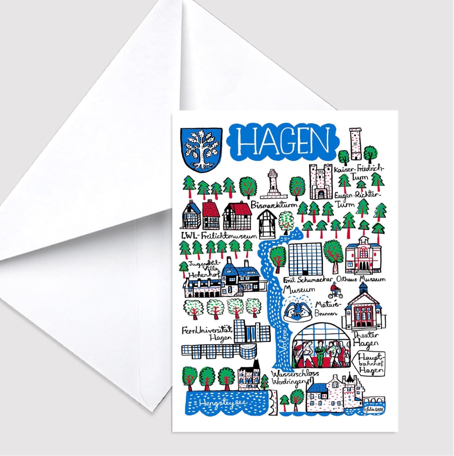 Greeting Card by Julia Gash