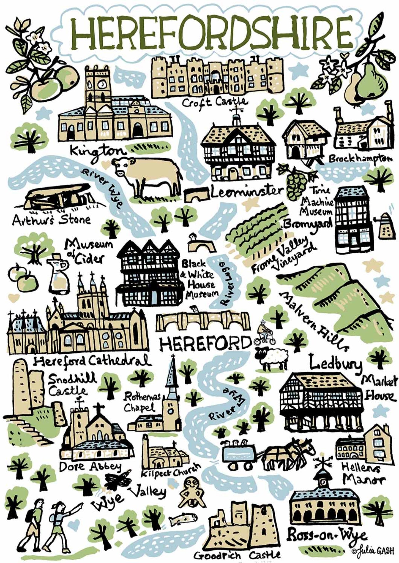 Herefordshire Art Print