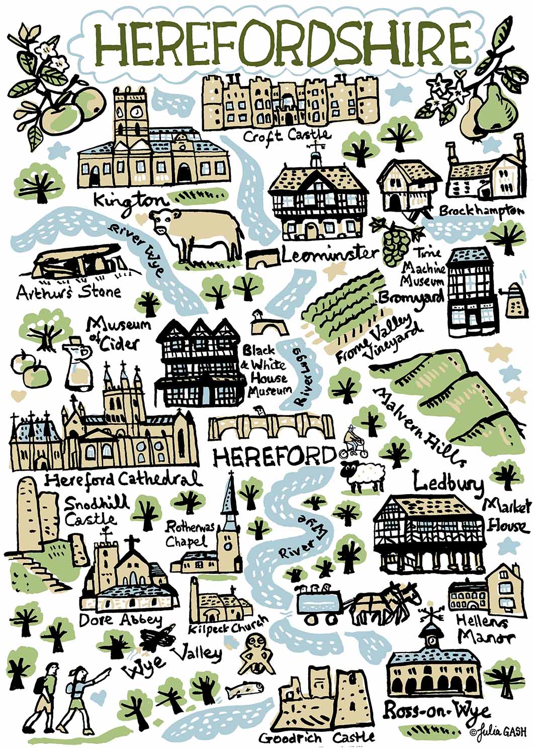 Herefordshire Greeting Card