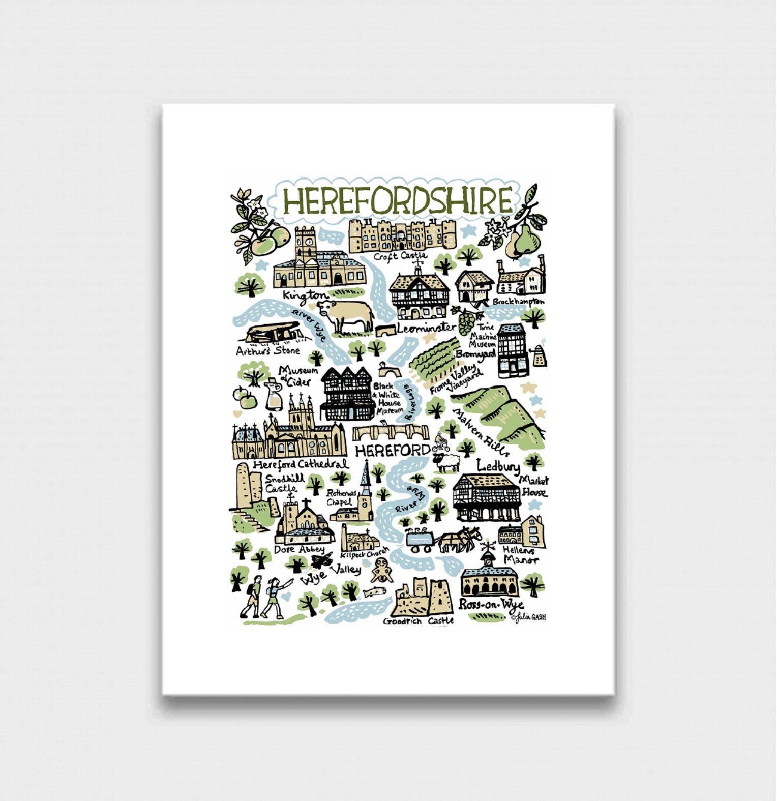Herefordshire Art Print