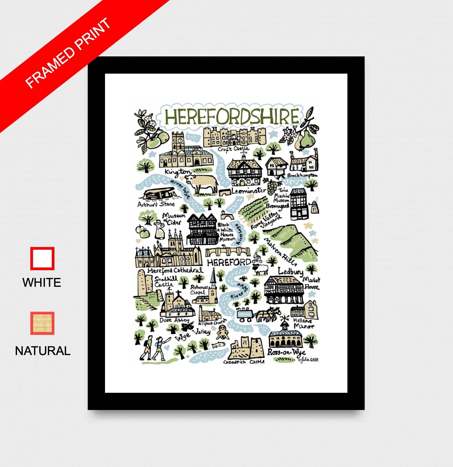 Herefordshire Art Print