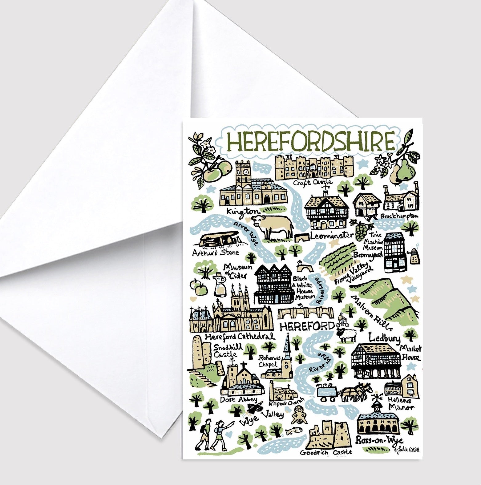 Herefordshire Greeting Card