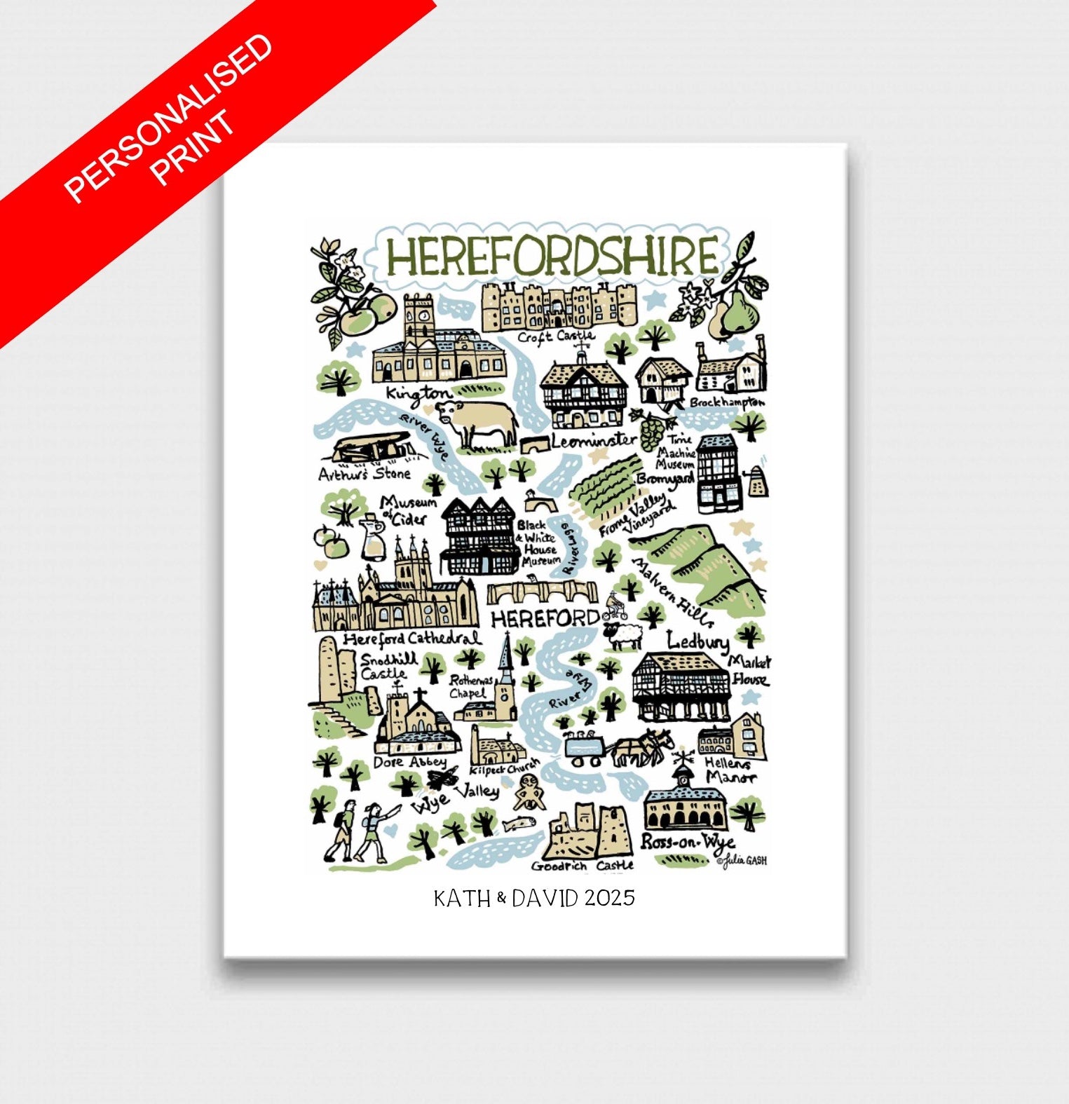 Herefordshire Art Print