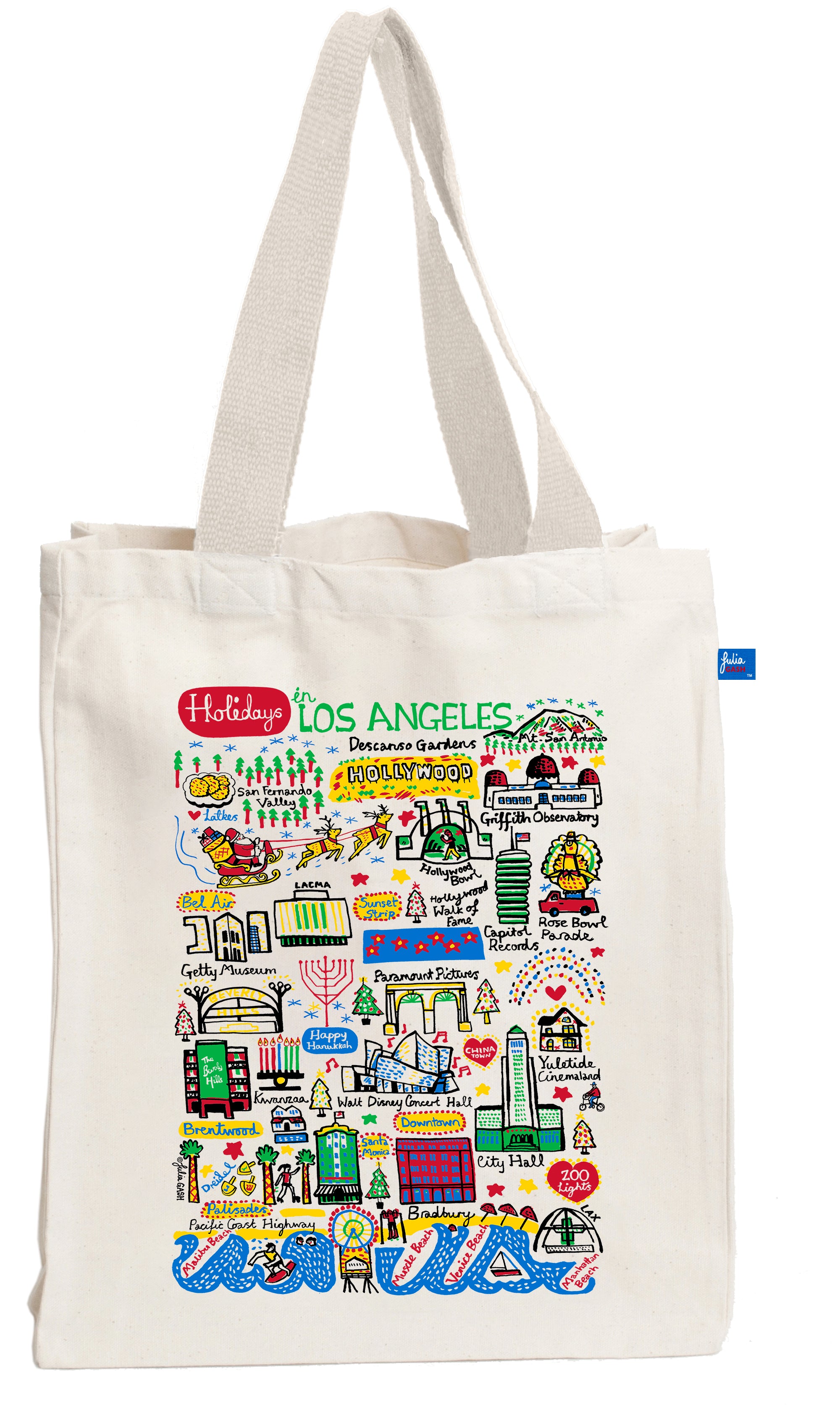 Holidays in Los Angeles Tote Bag - Julia Gash