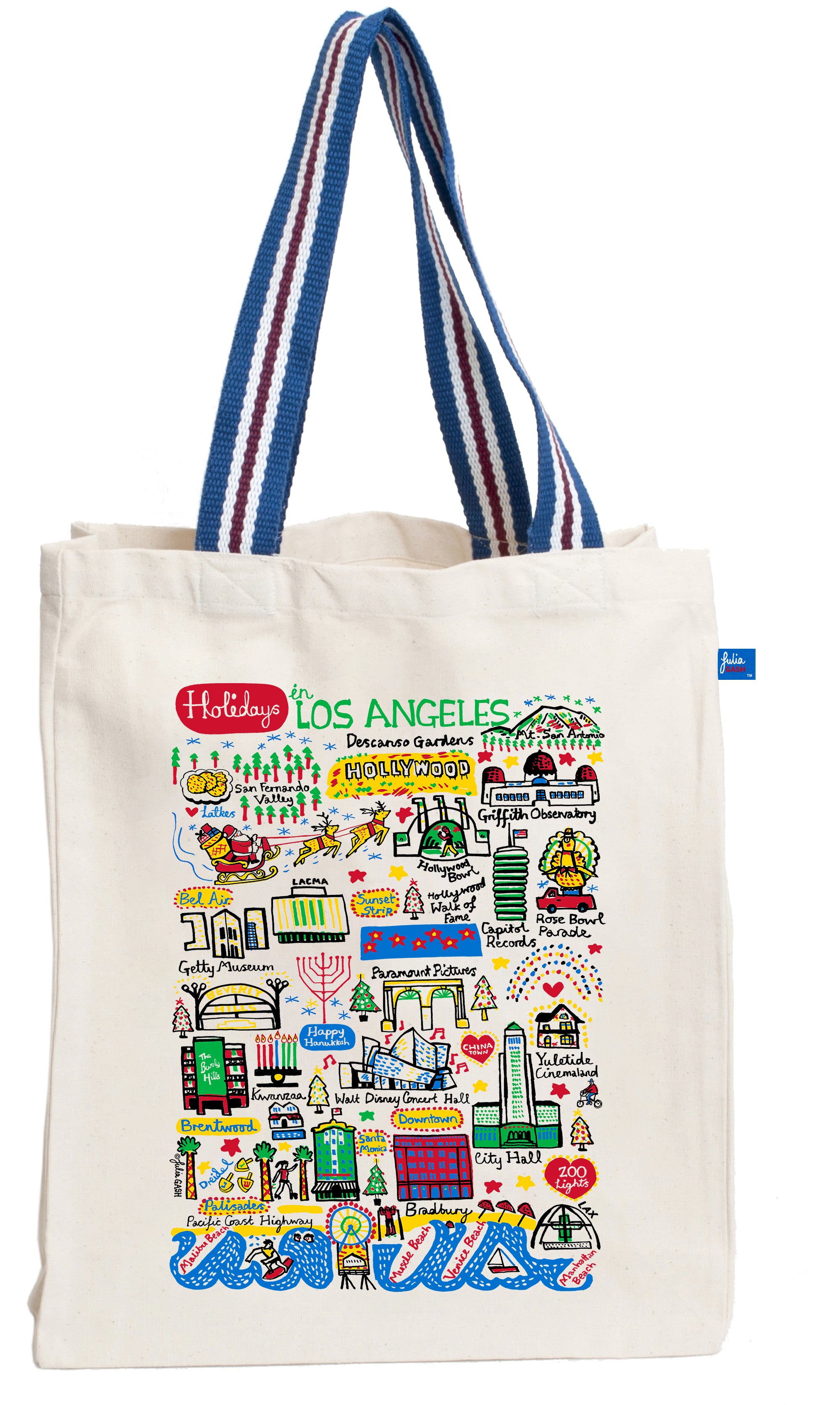 Holidays in Los Angeles Tote Bag - Julia Gash