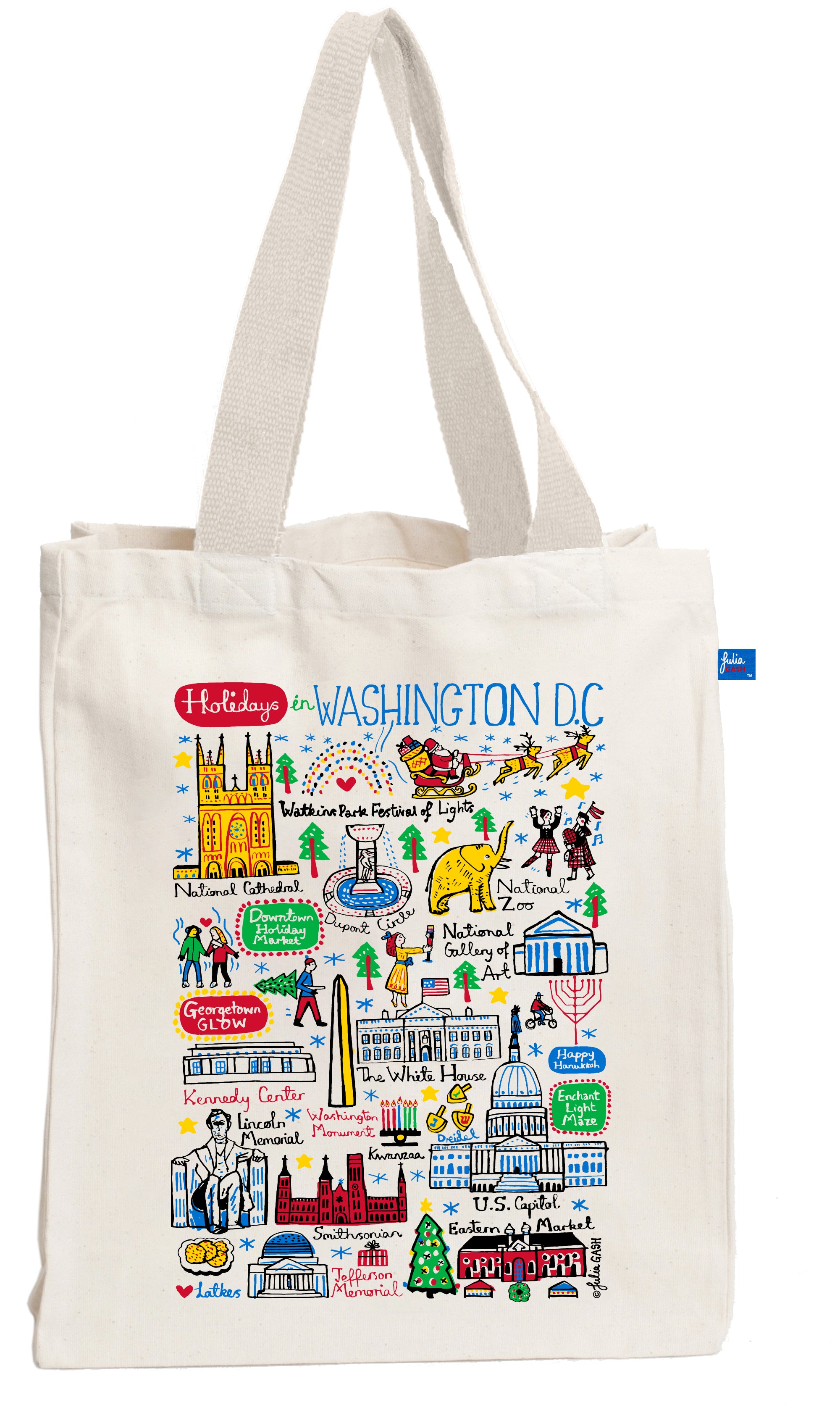 Holidays in Washington DC Tote Bag - Julia Gash