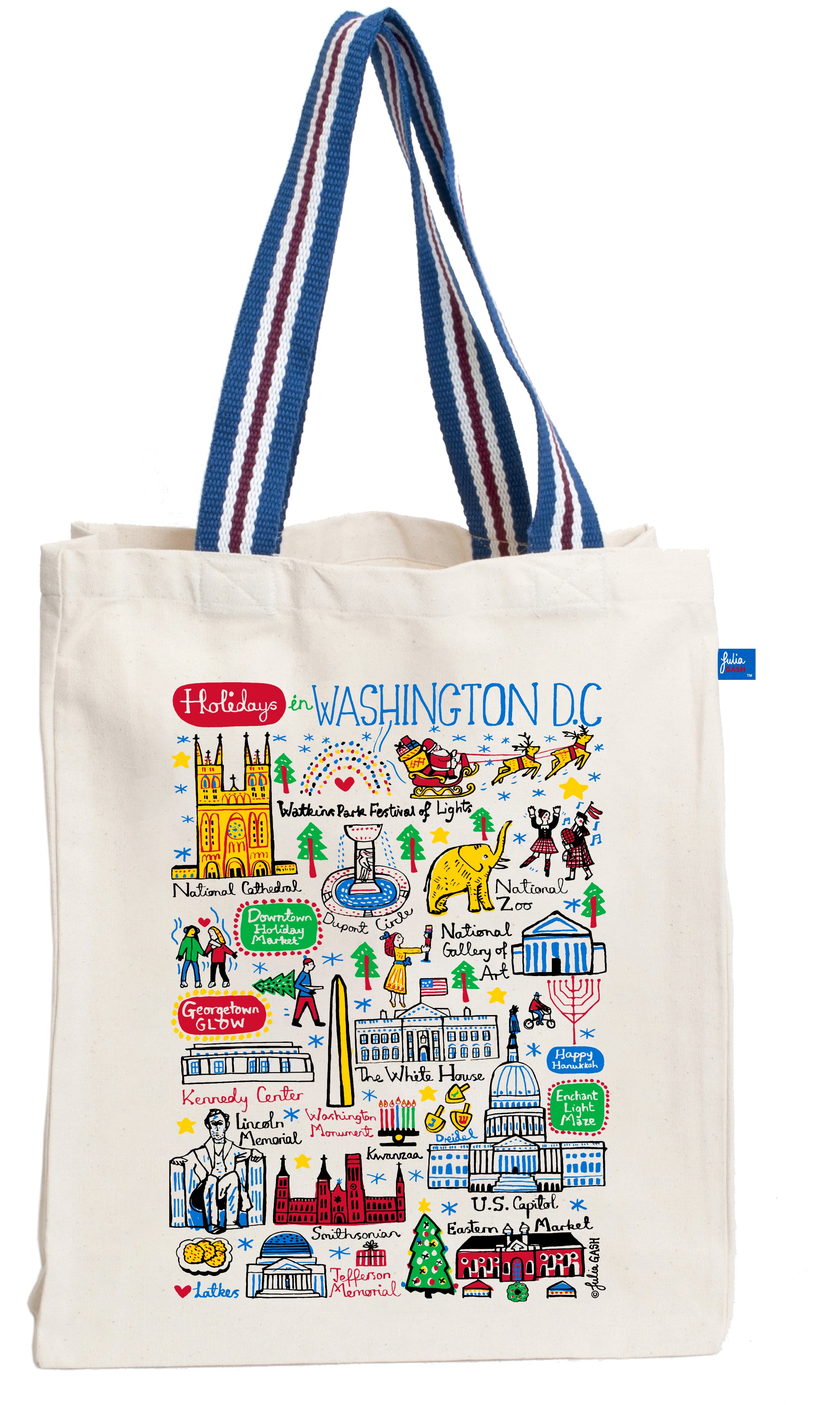 Holidays in Washington DC Tote Bag - Julia Gash