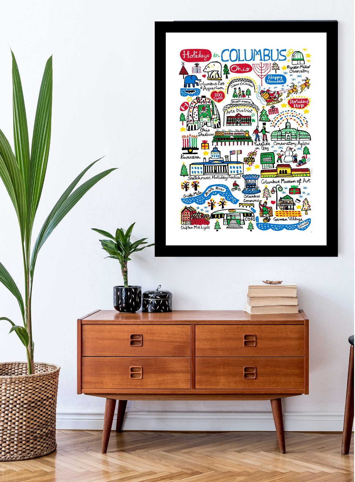 Holidays in Columbus Art Print