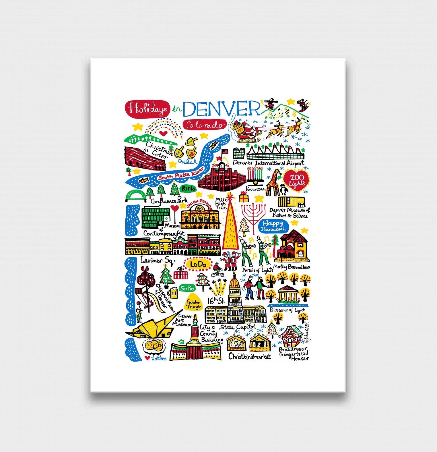 Holidays in Denver Art Print