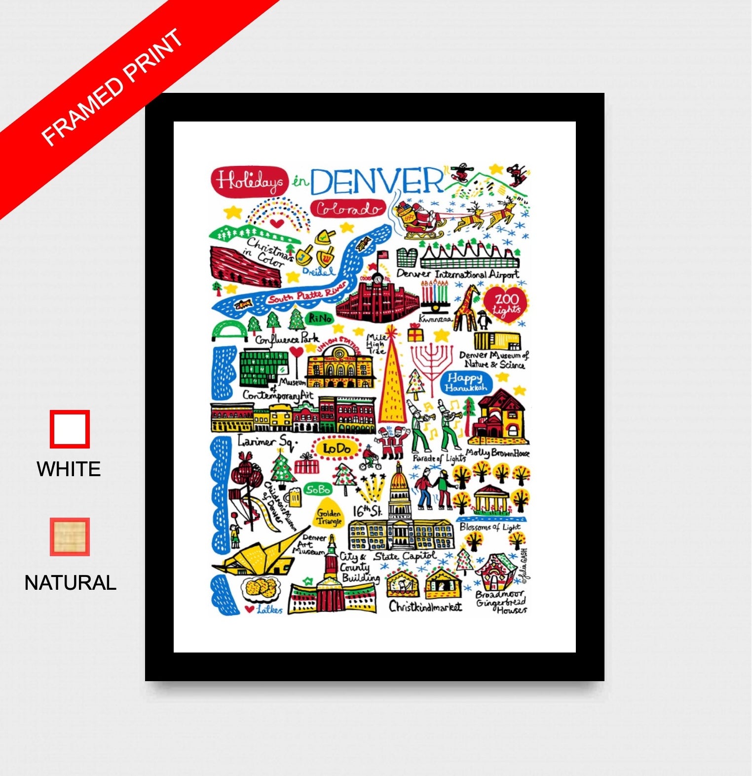 Holidays in Denver Art Print