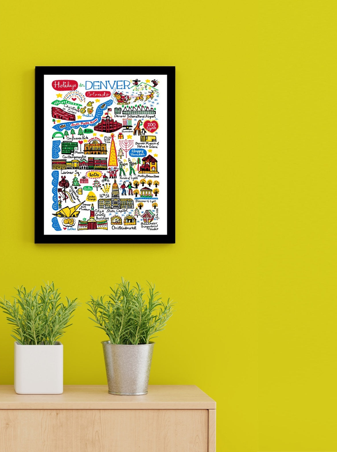 Holidays in Denver Art Print
