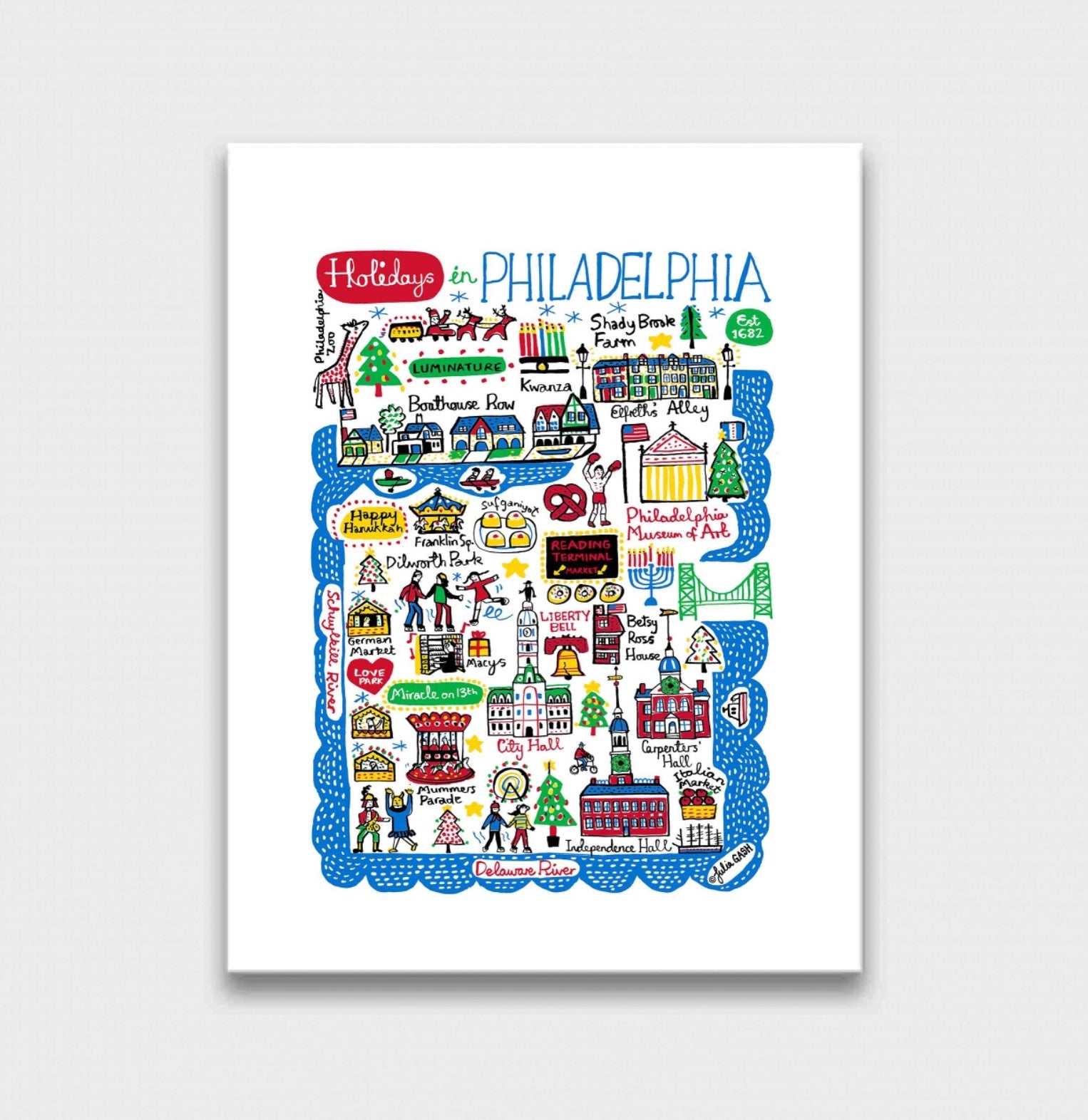 Holidays in Philadelphia Art Print