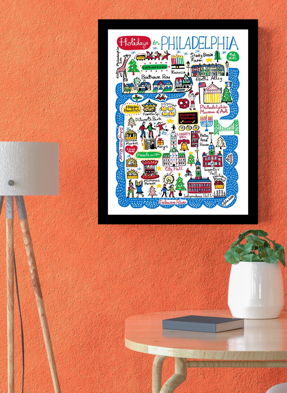 Holidays in Philadelphia Art Print