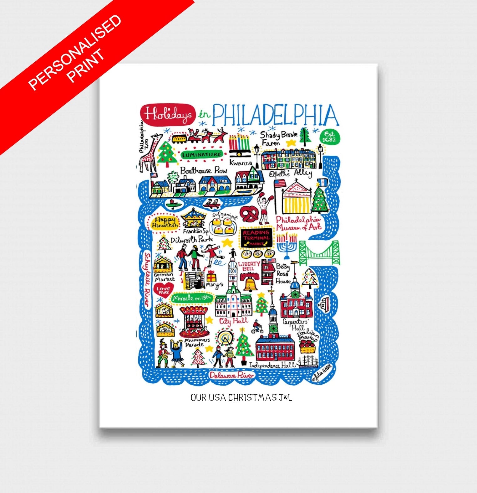 Holidays in Philadelphia Art Print