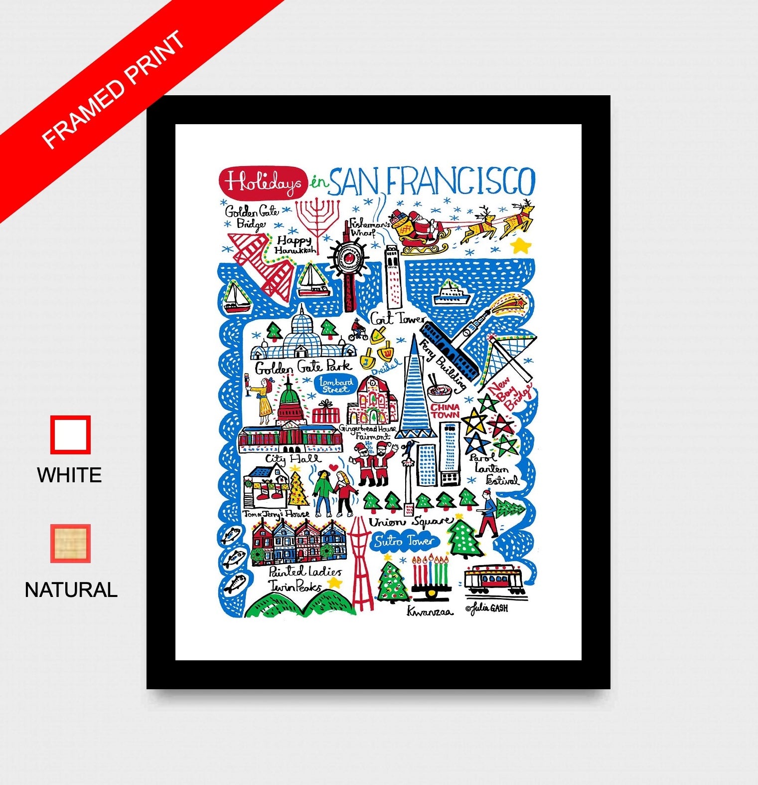 Holidays in San Francisco Art Print